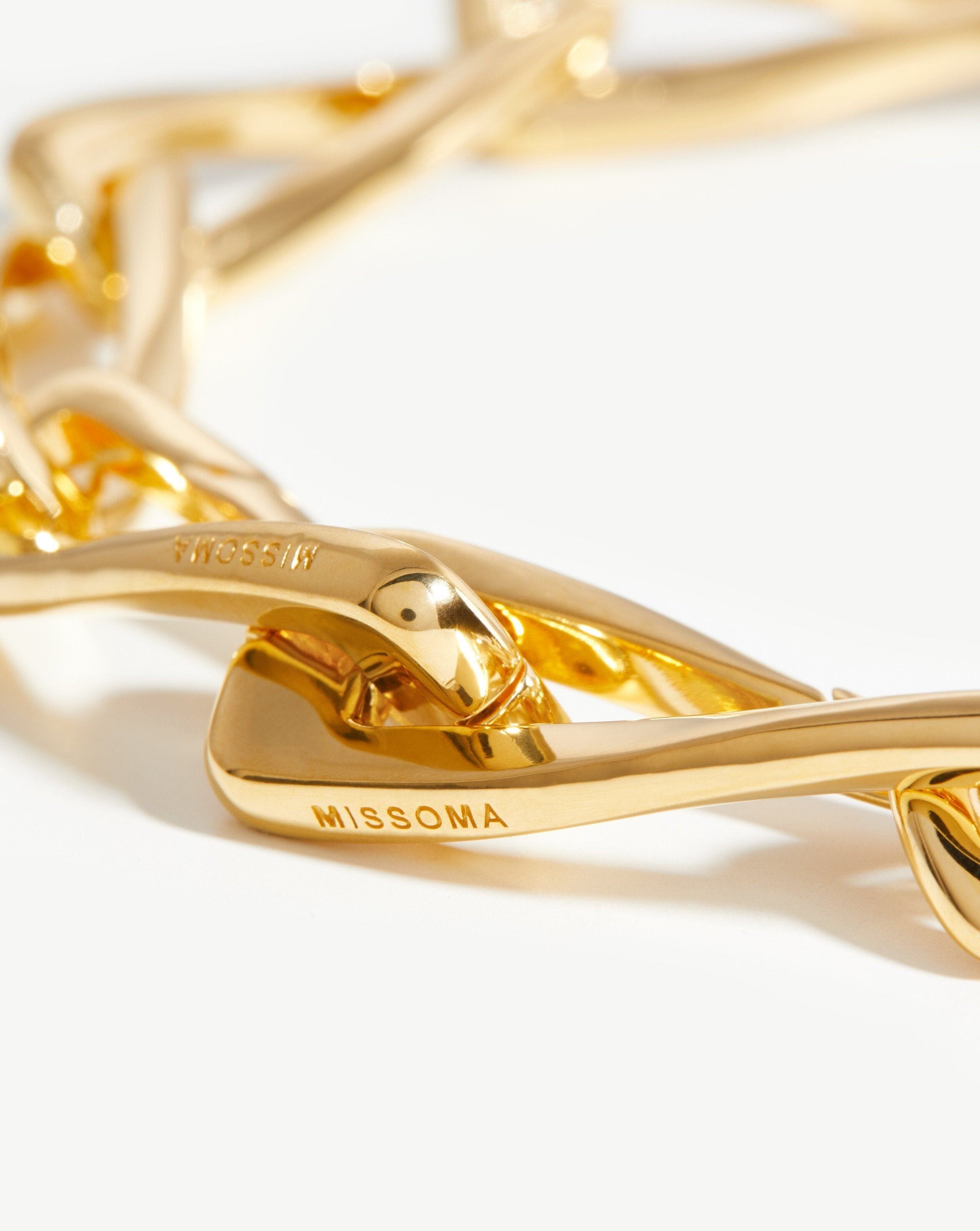 Chunky Twisted Link Chain Bracelet | 18ct Gold Plated Bracelets Missoma 