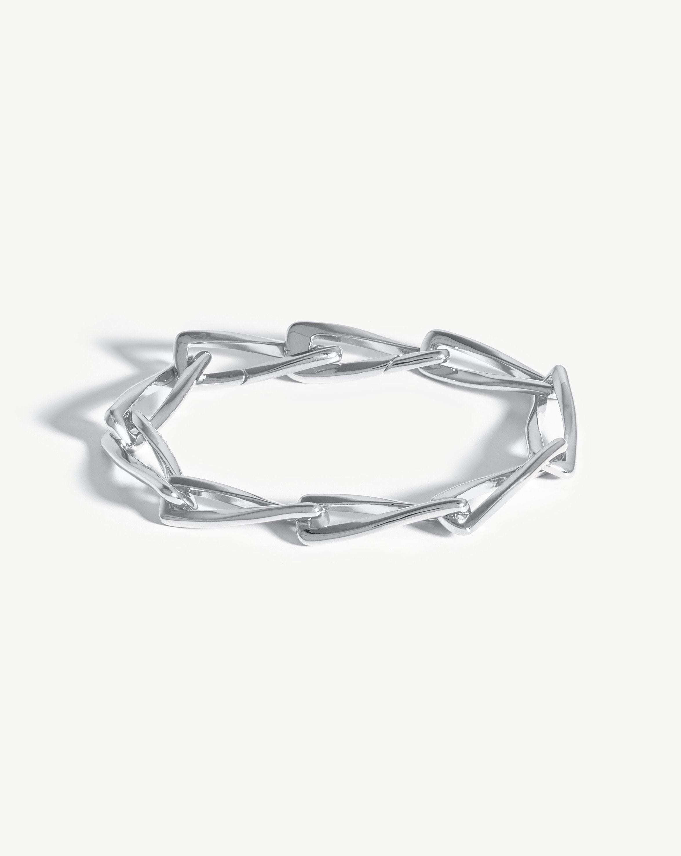 Chunky Twisted Link Chain Bracelet | Silver Plated Bracelets Missoma 