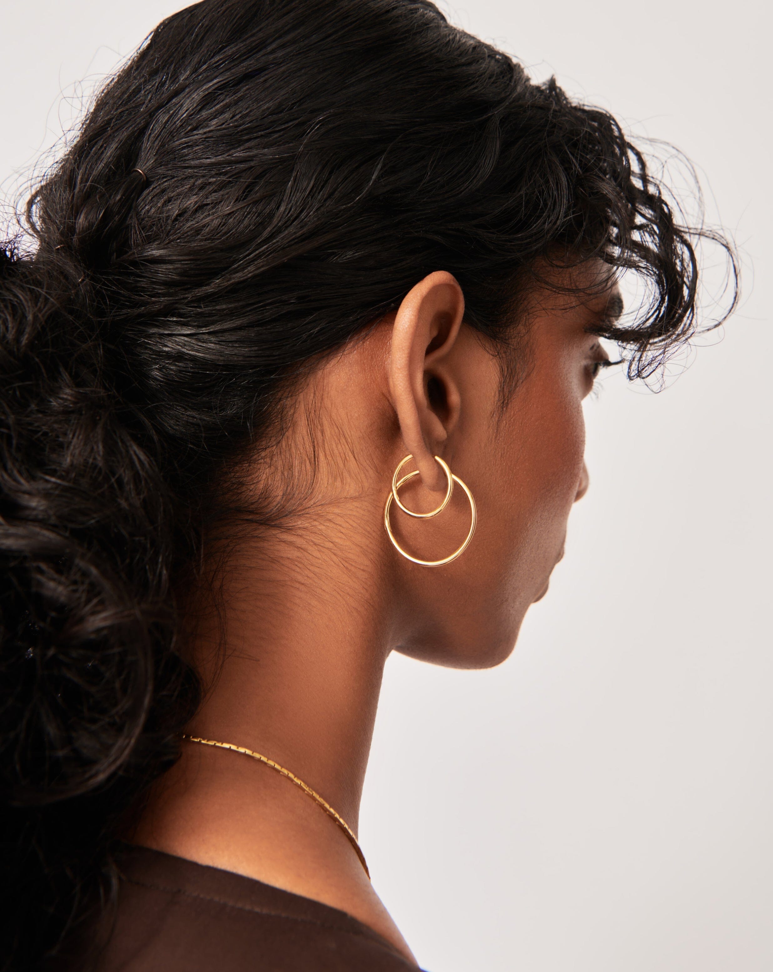 Hoop Earring Set gold – ADORNIA