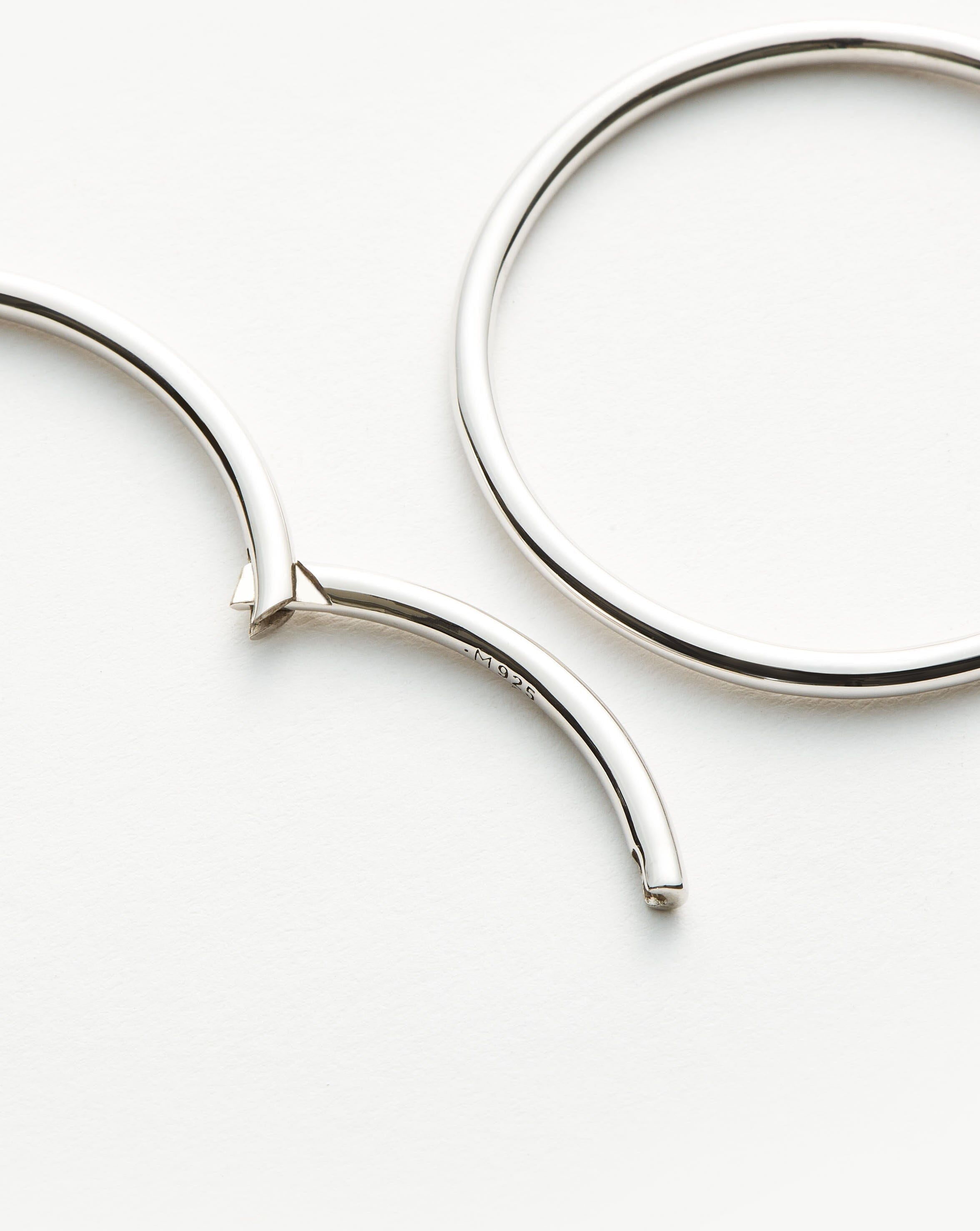 Classic Large Hoop Earrings | Sterling Silver Earrings Missoma 