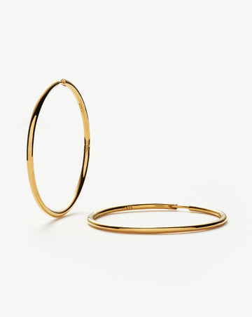 Classic Oversized Hoop Earrings | 18ct Gold Plated Vermeil Earrings Missoma 