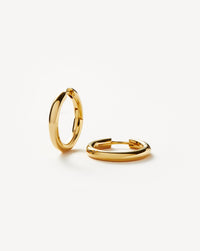 Classic Tunnel Medium Hoop Earrings | 18ct Gold Plated Earrings Missoma 