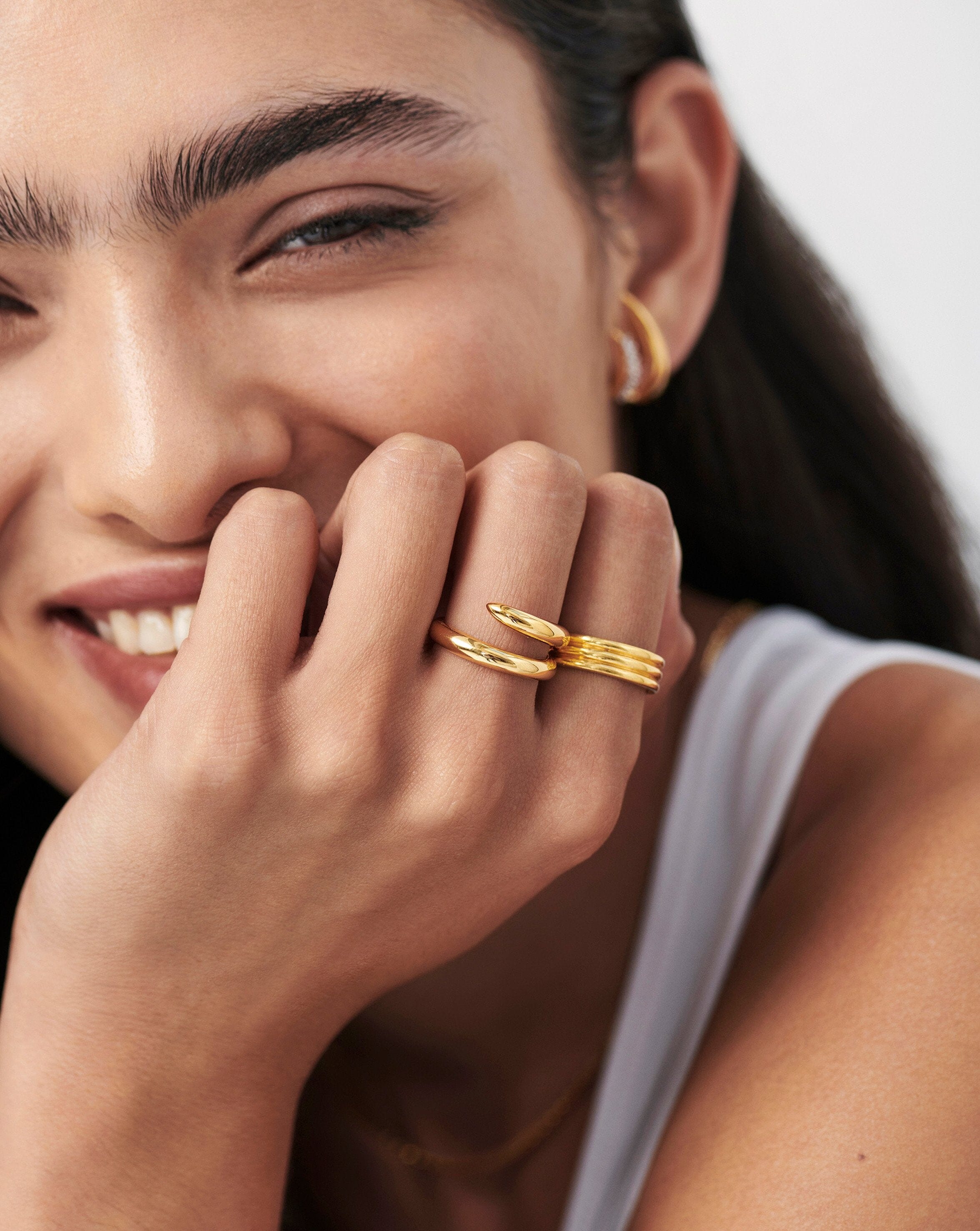 Chunky ring - Gold-coloured - Ladies | H&M IN