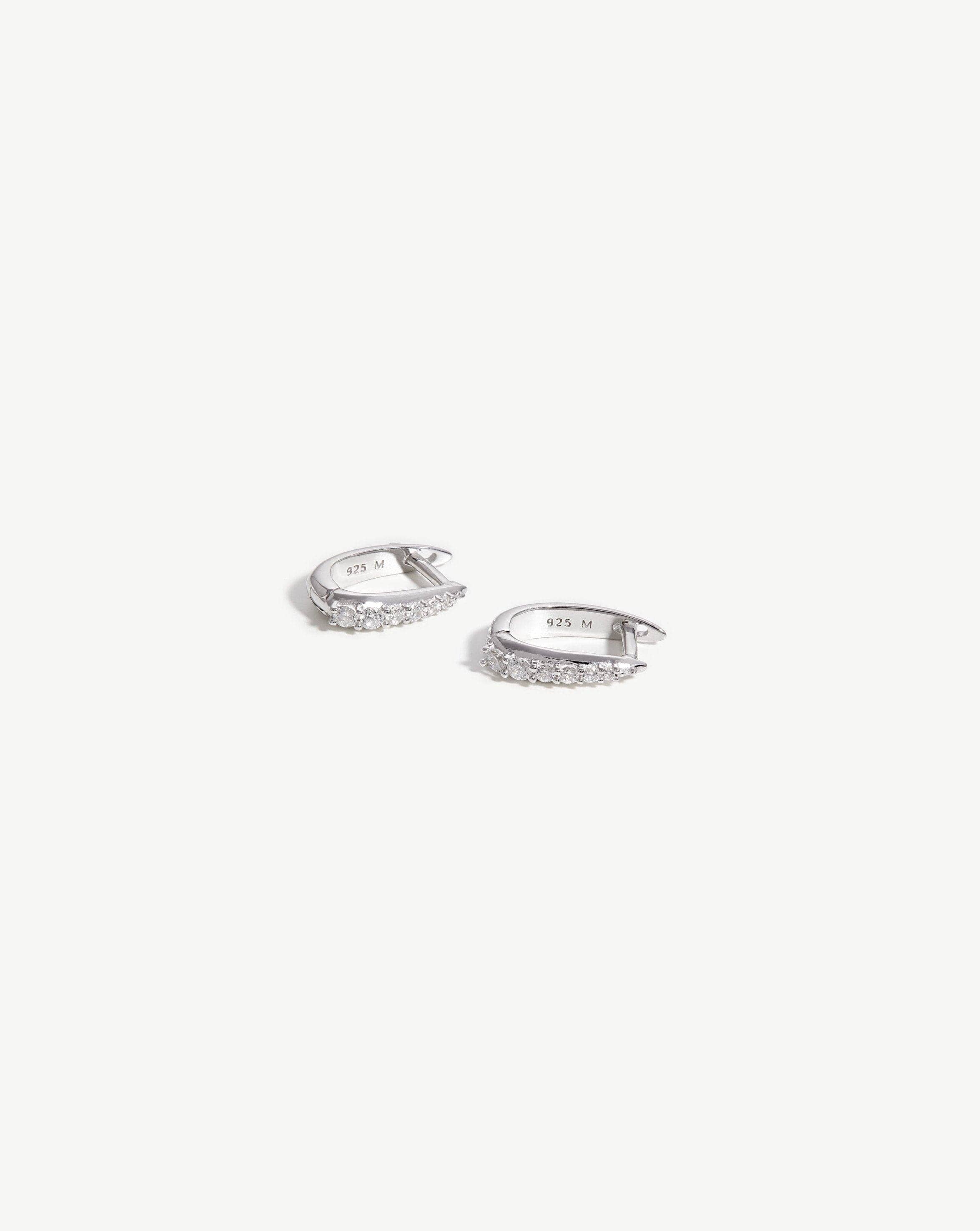 Claw Huggies | Sterling Silver/Pavé Earrings Missoma 