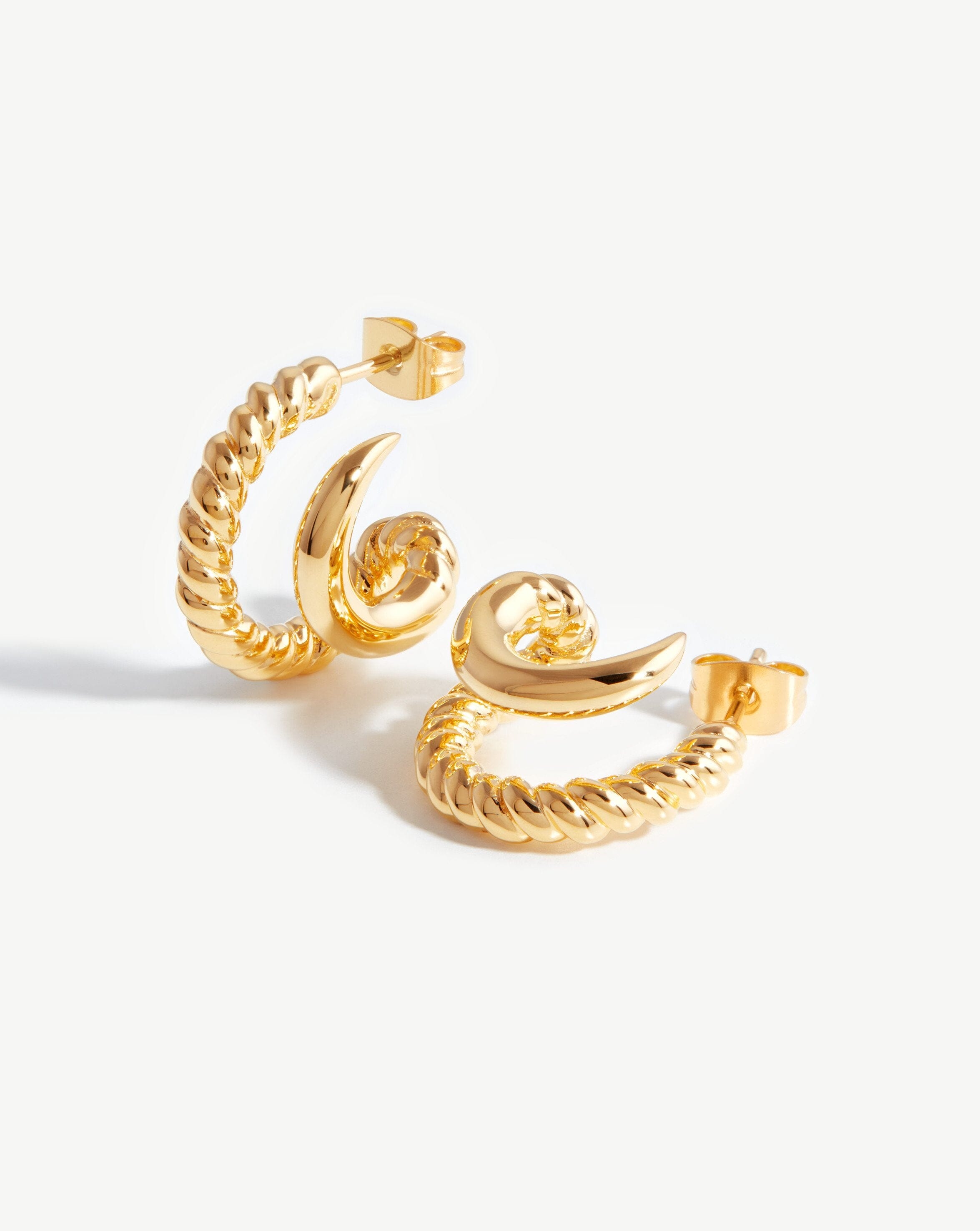Claw Radial Double Hoop Earrings Earrings Missoma 