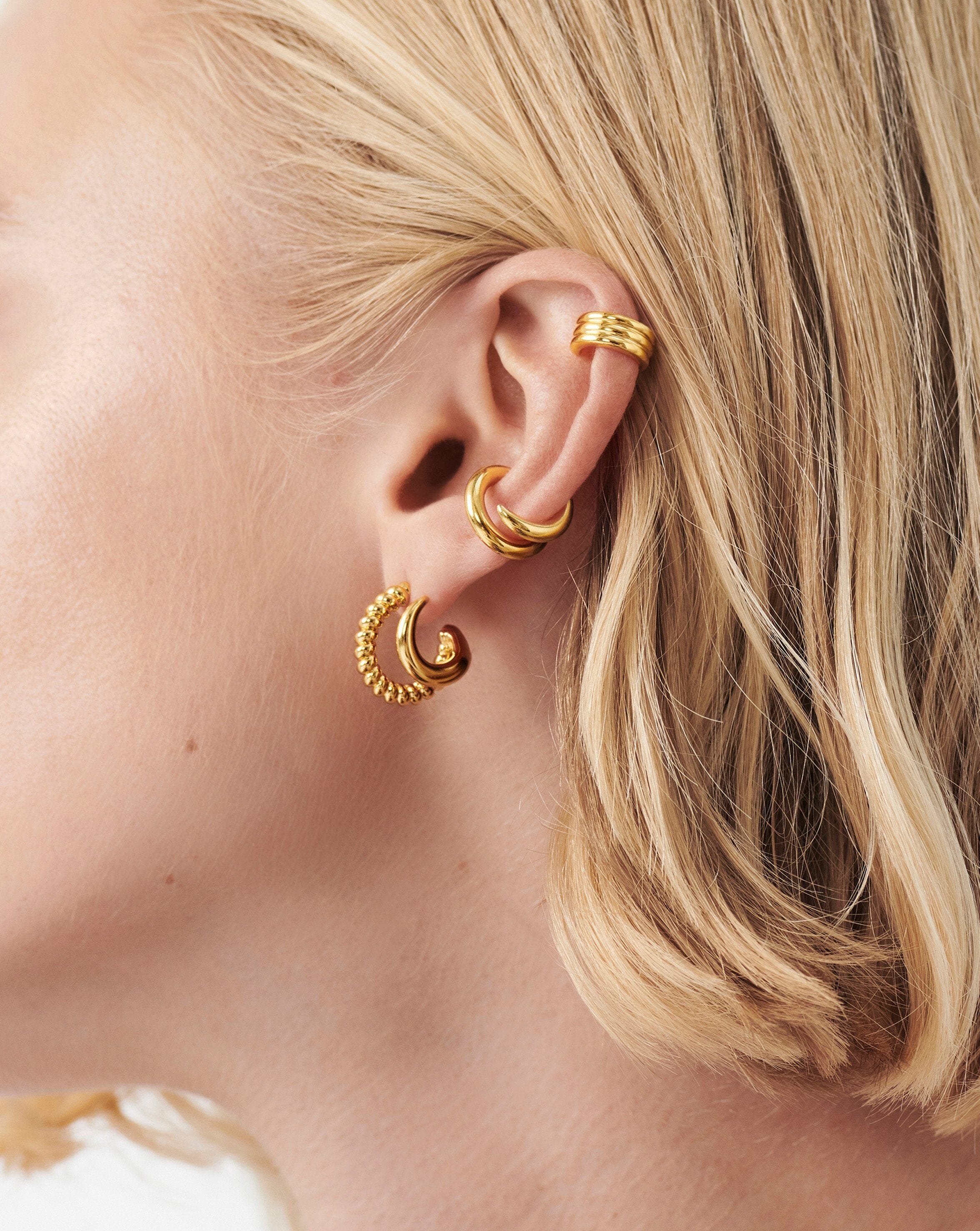 Claw Radial Double Hoop Earrings Earrings Missoma 