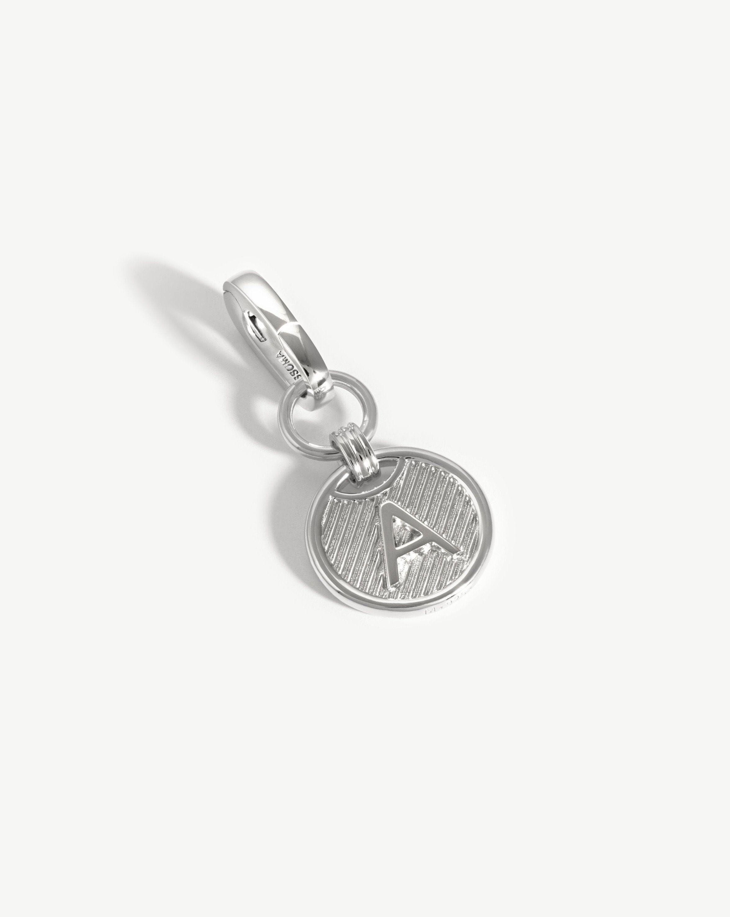 Clip-On Initial Pendant - Initial A | Silver Plated Charms & Pendants Missoma 