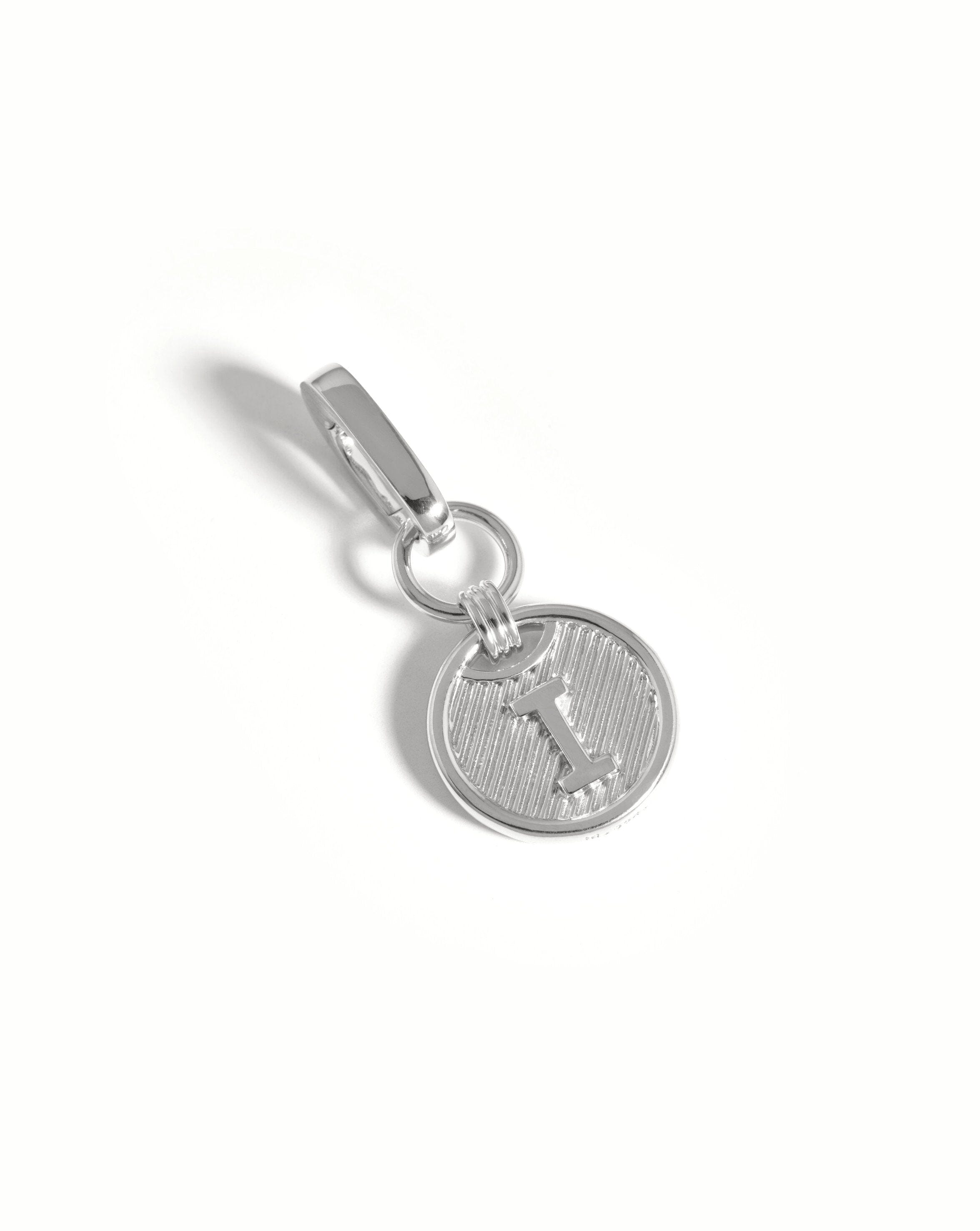Clip-On Initial Pendant - Initial I | Silver Plated Charms & Pendants Missoma 