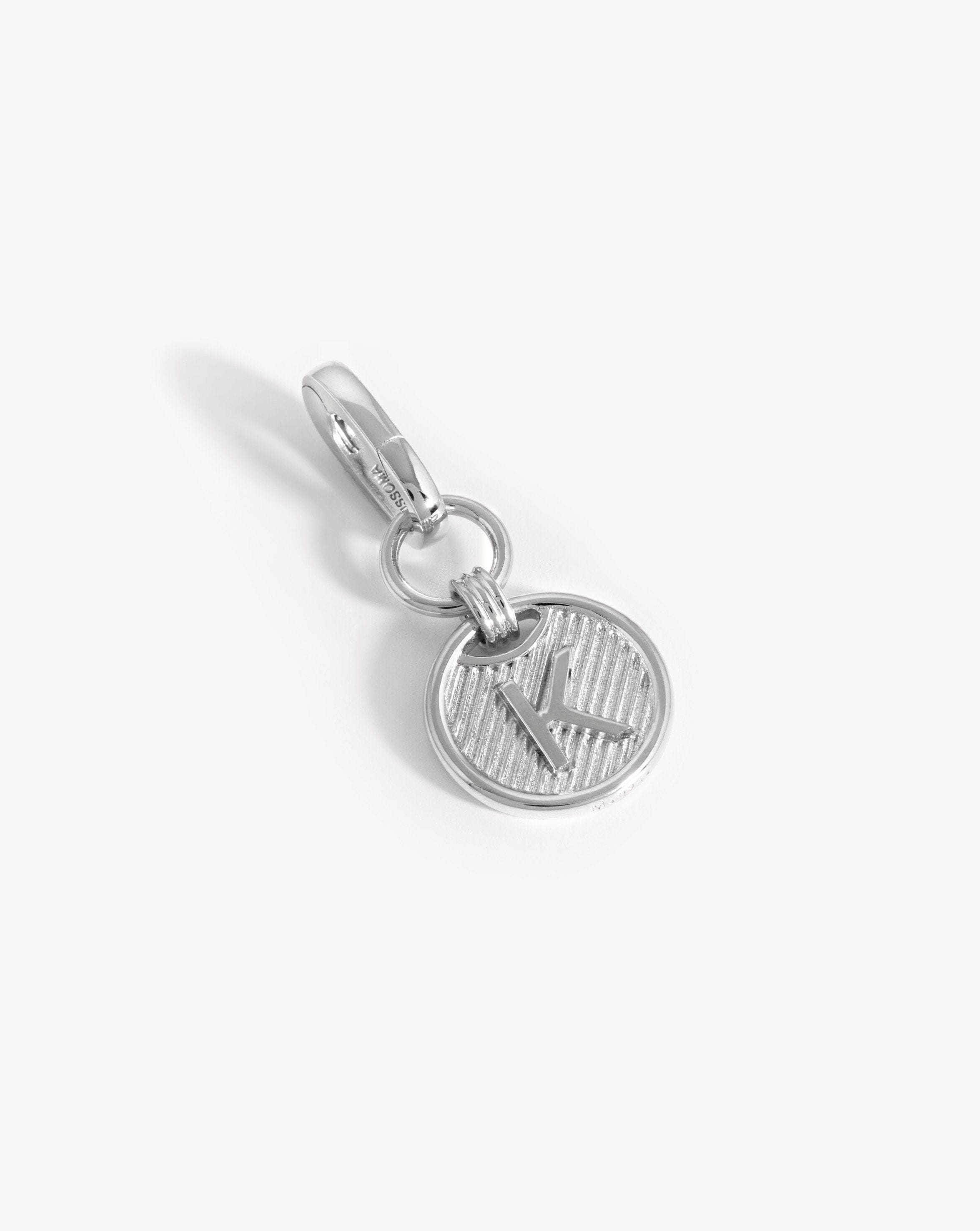 Clip-On Initial Pendant - Initial K | Silver Plated Charms & Pendants Missoma 