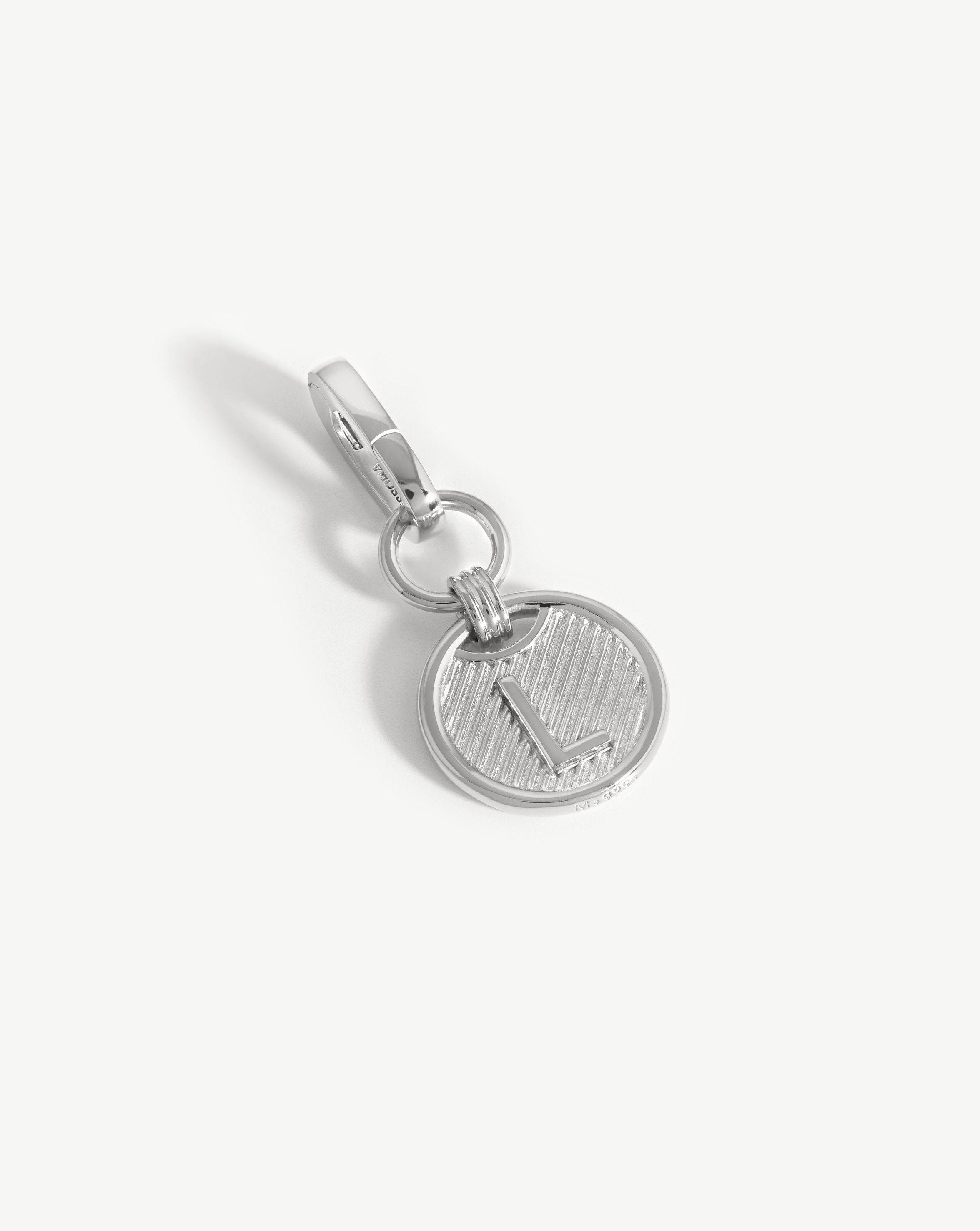 Clip-On Initial Pendant - Initial L | Silver Plated Charms & Pendants Missoma 