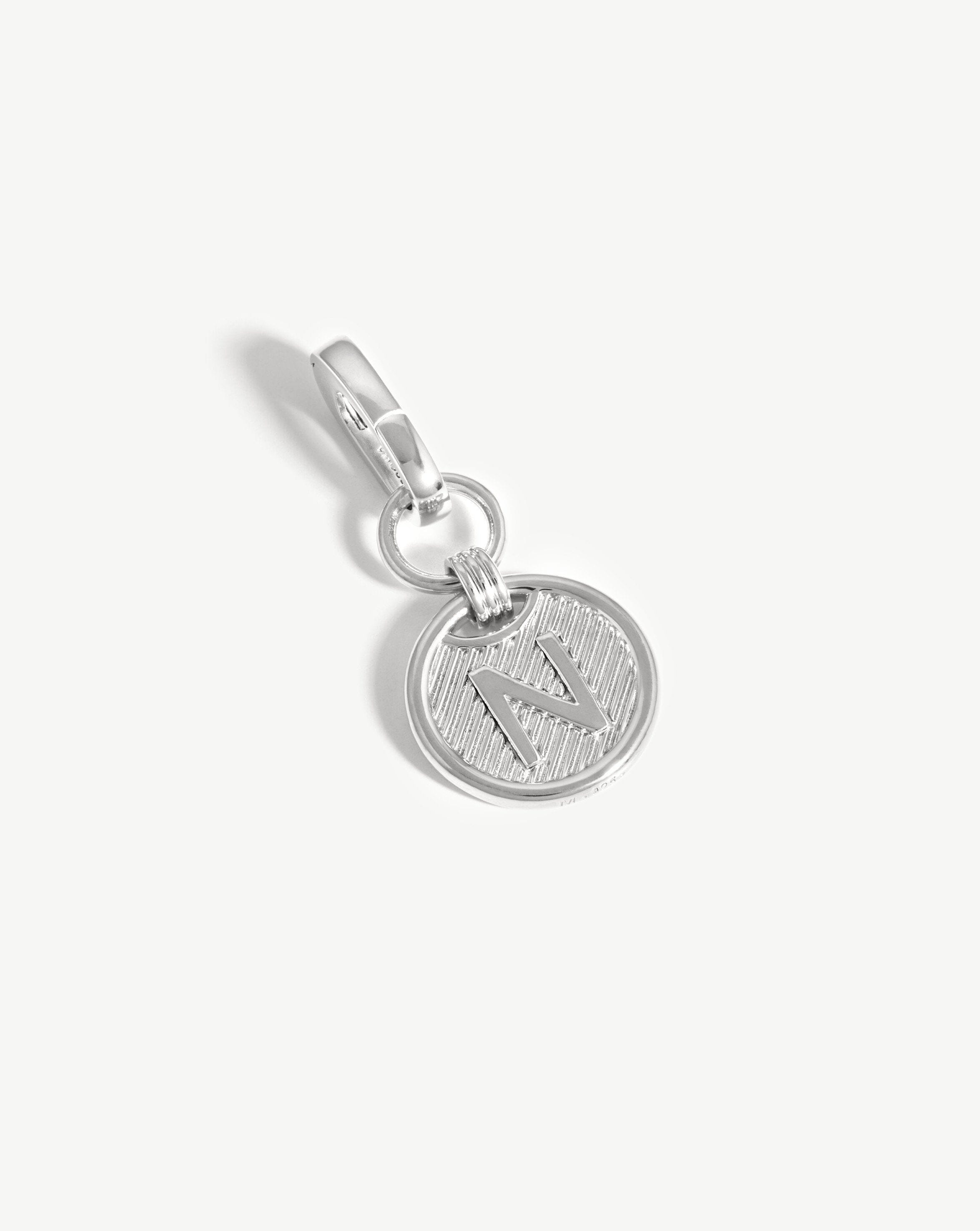Clip-On Initial Pendant - Initial N | Silver Plated Charms & Pendants Missoma 