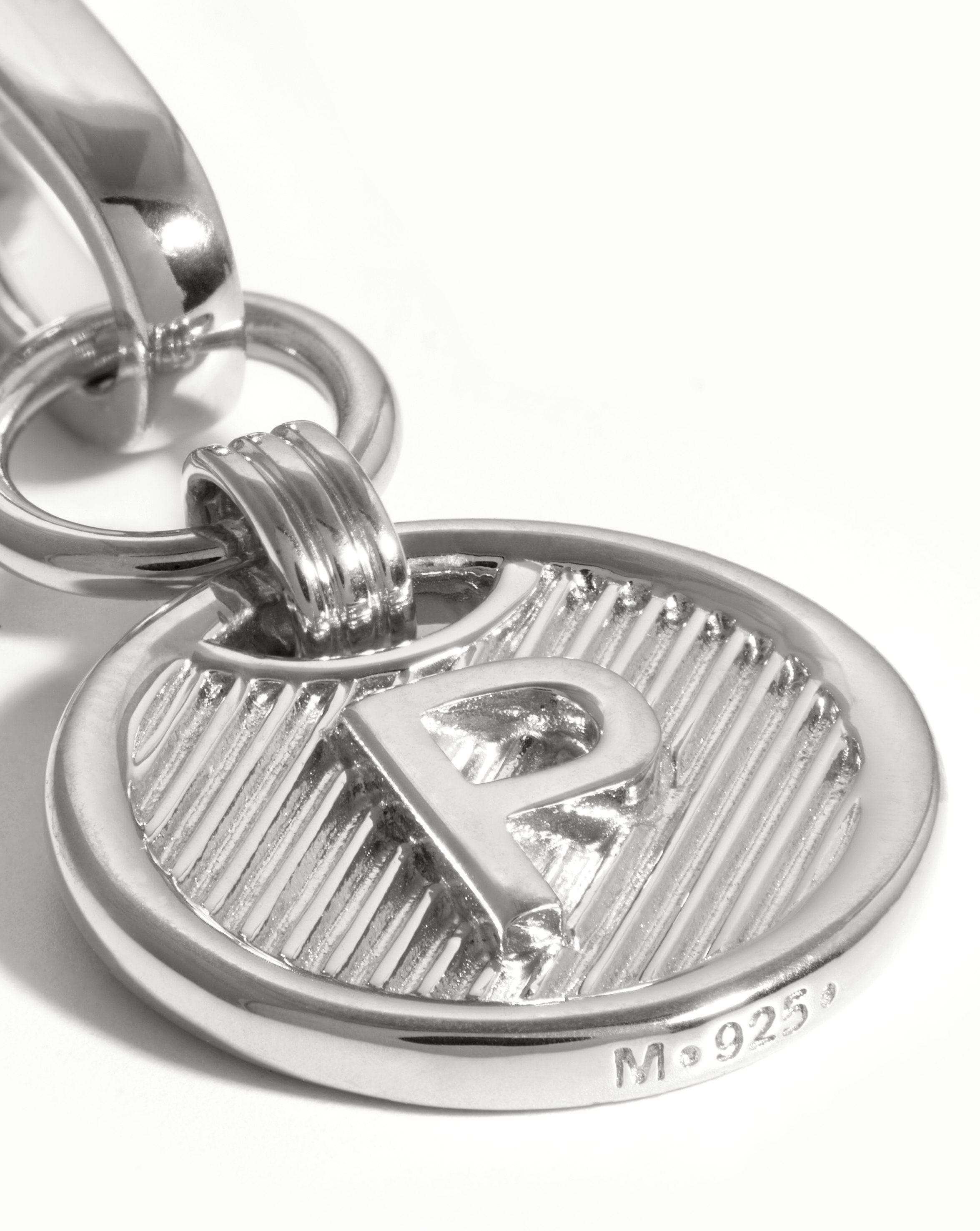 Clip-On Initial Pendant - Initial P | Silver Plated Charms & Pendants Missoma 