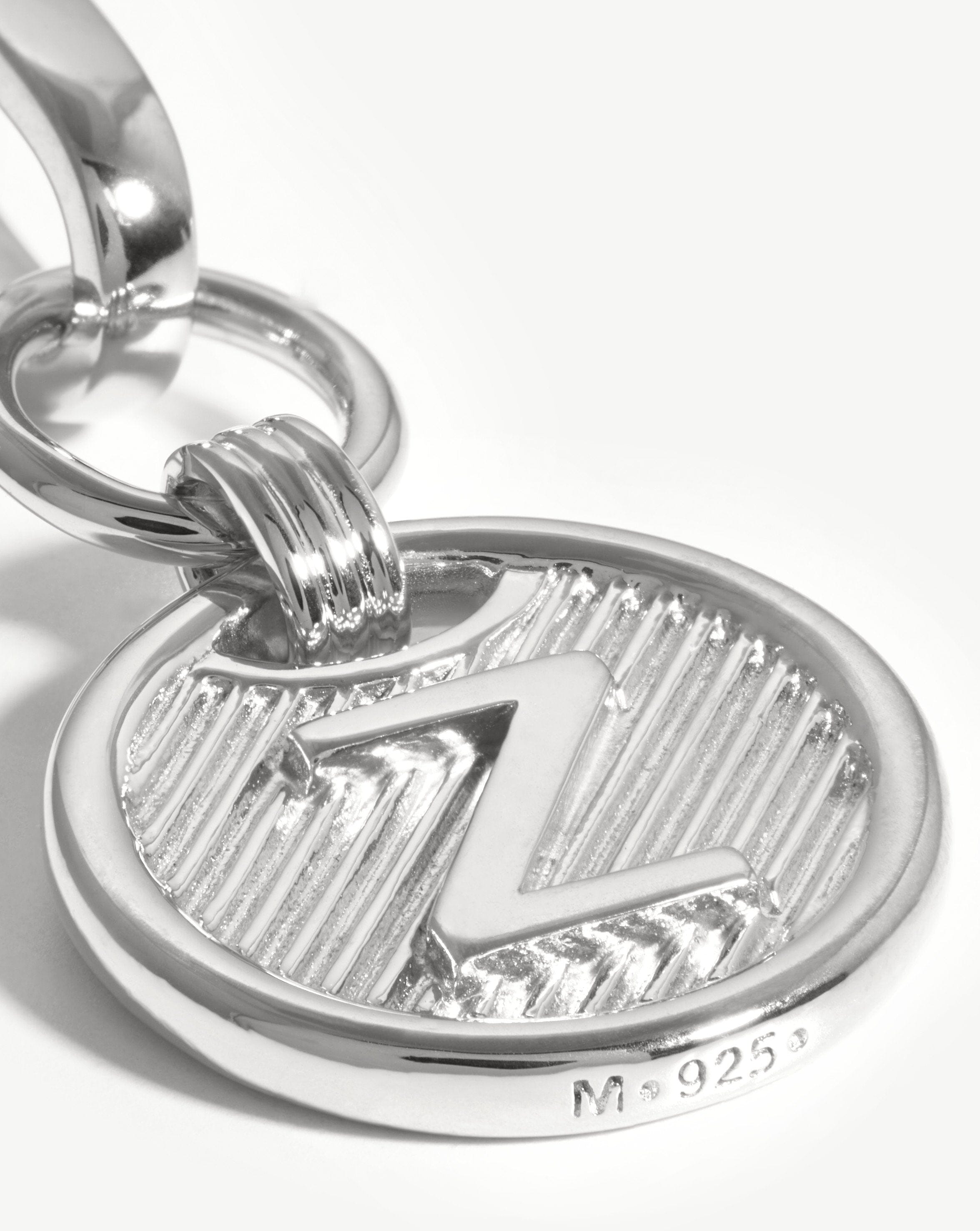 Clip-On Initial Pendant - Initial Z | Silver Plated Charms & Pendants Missoma 