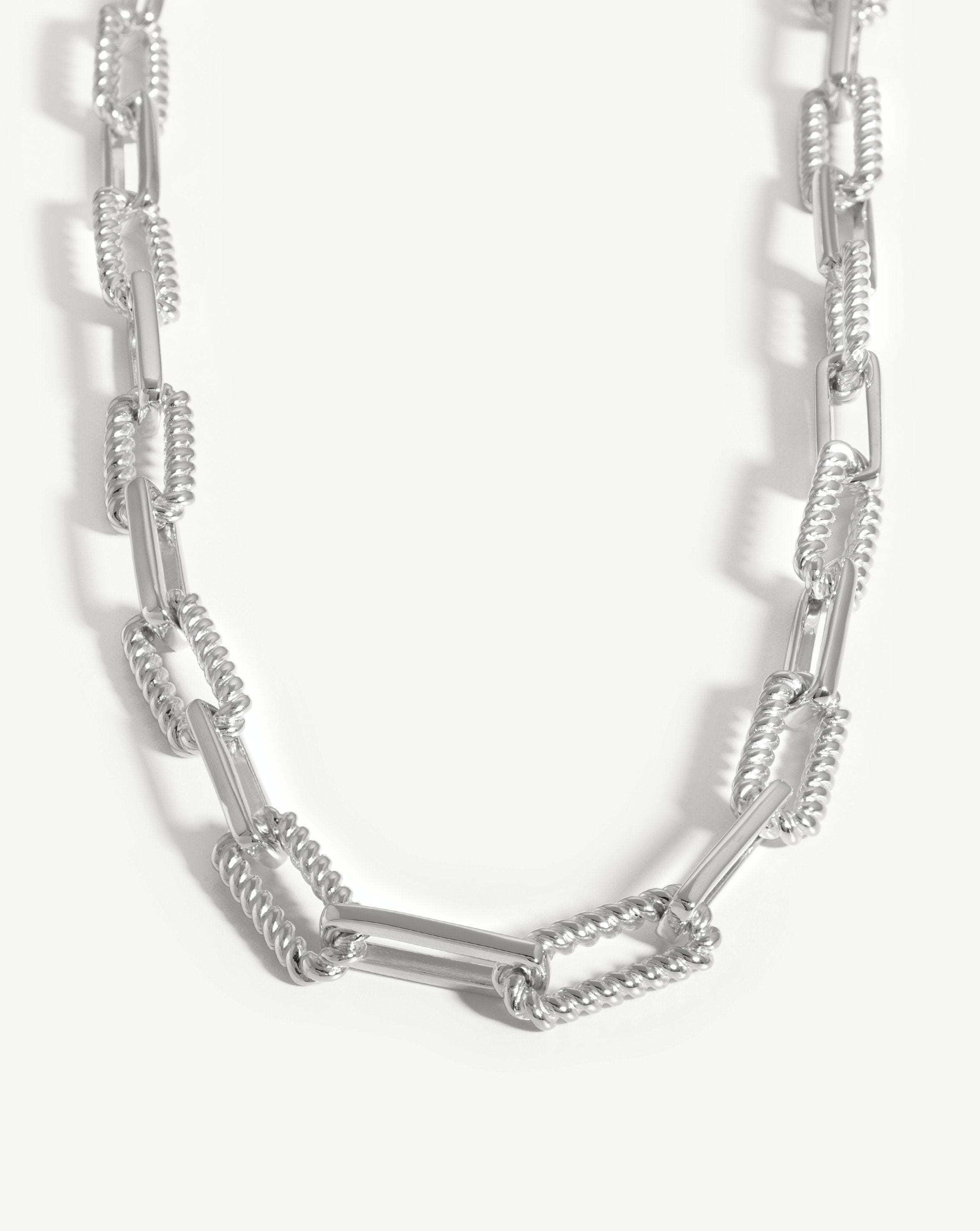 Coterie Chain Necklace | Silver Plated Necklaces Missoma 