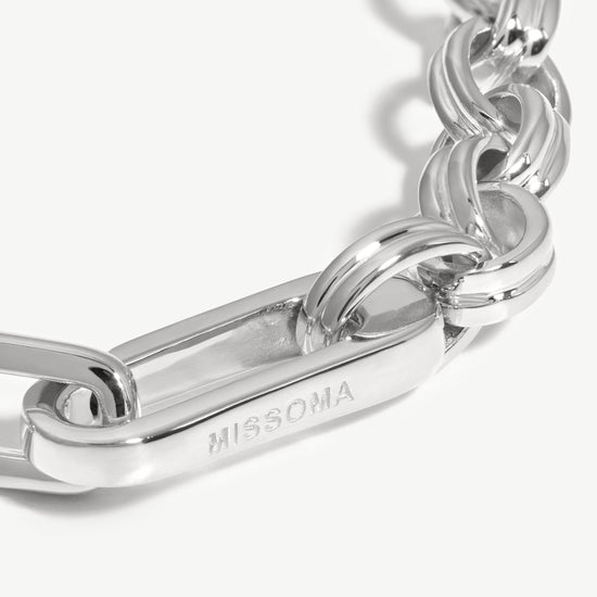 Deconstructed Axiom Chain Necklace | Silver Plated Necklaces Missoma 