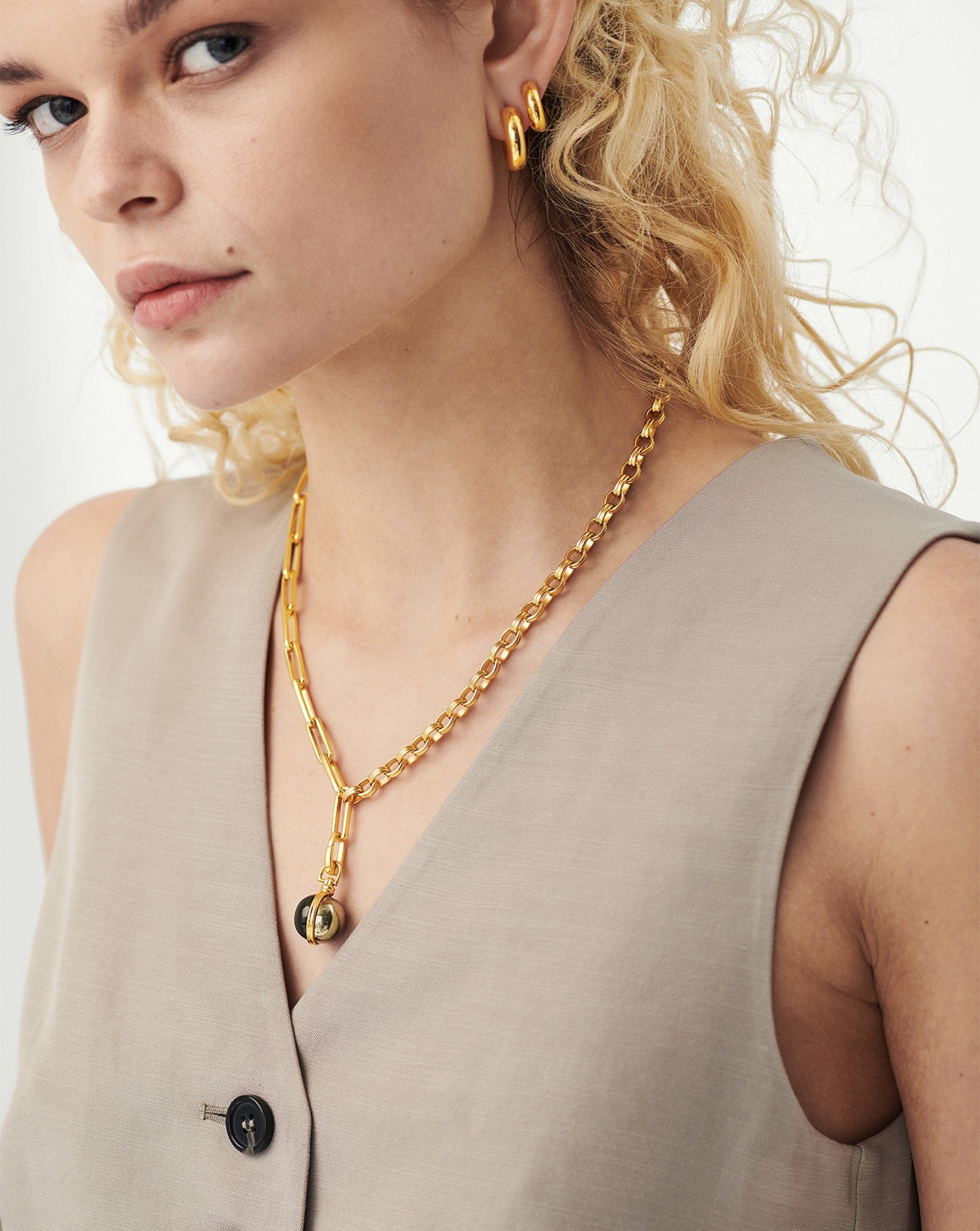 Deconstructed Axiom Sphere Chain Necklace Necklaces Missoma 