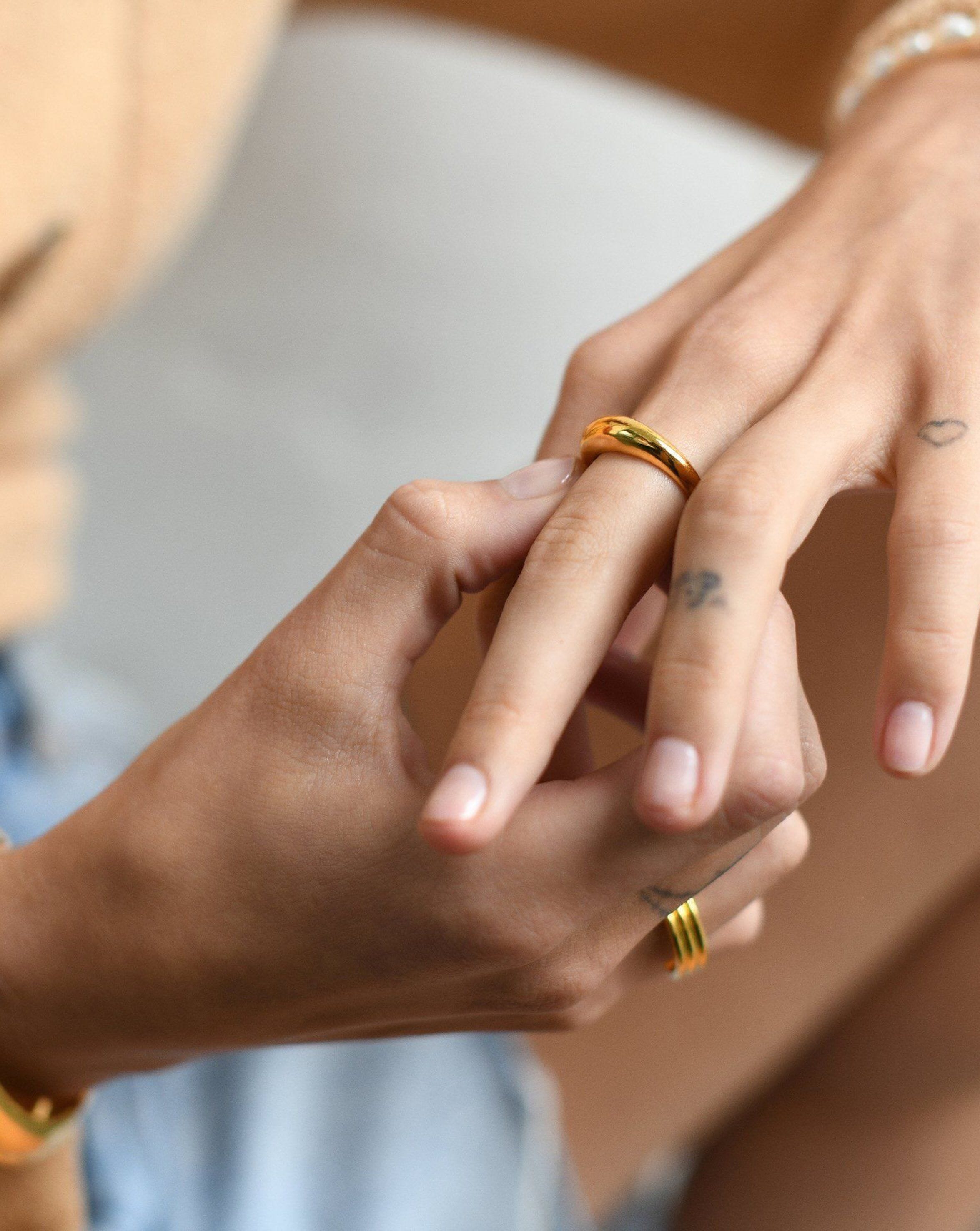 Dome Plain Ring | 18ct Gold Plated Rings Missoma 