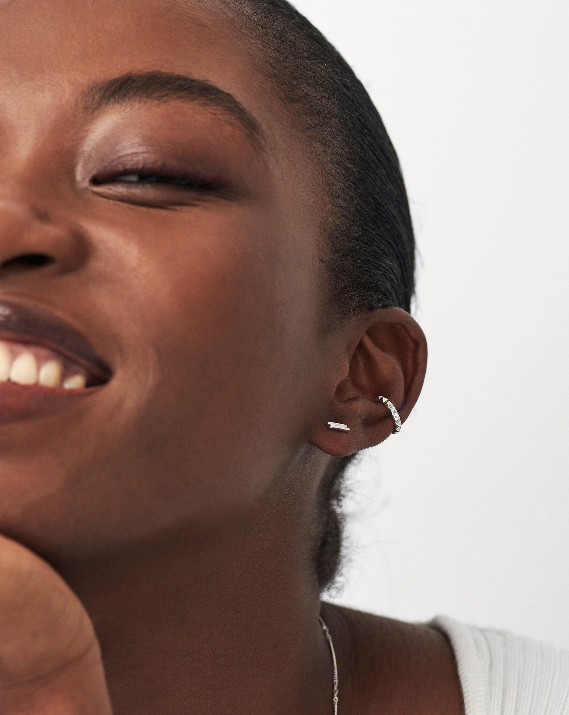 Double Bar Stud Earrings Earrings Missoma 