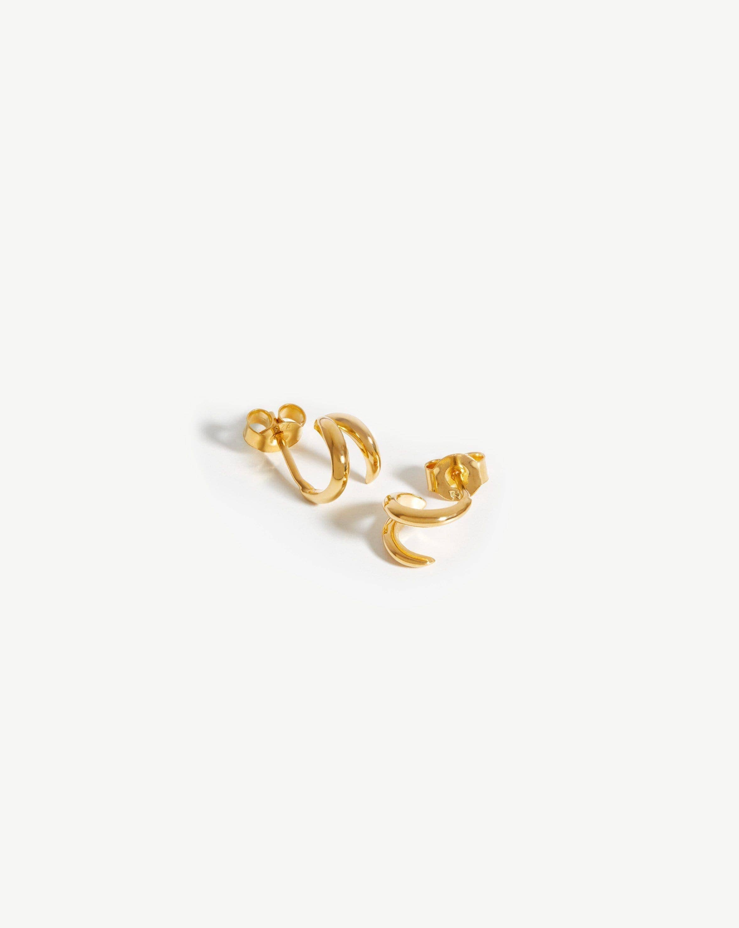 Double Claw Huggies Earrings Missoma 