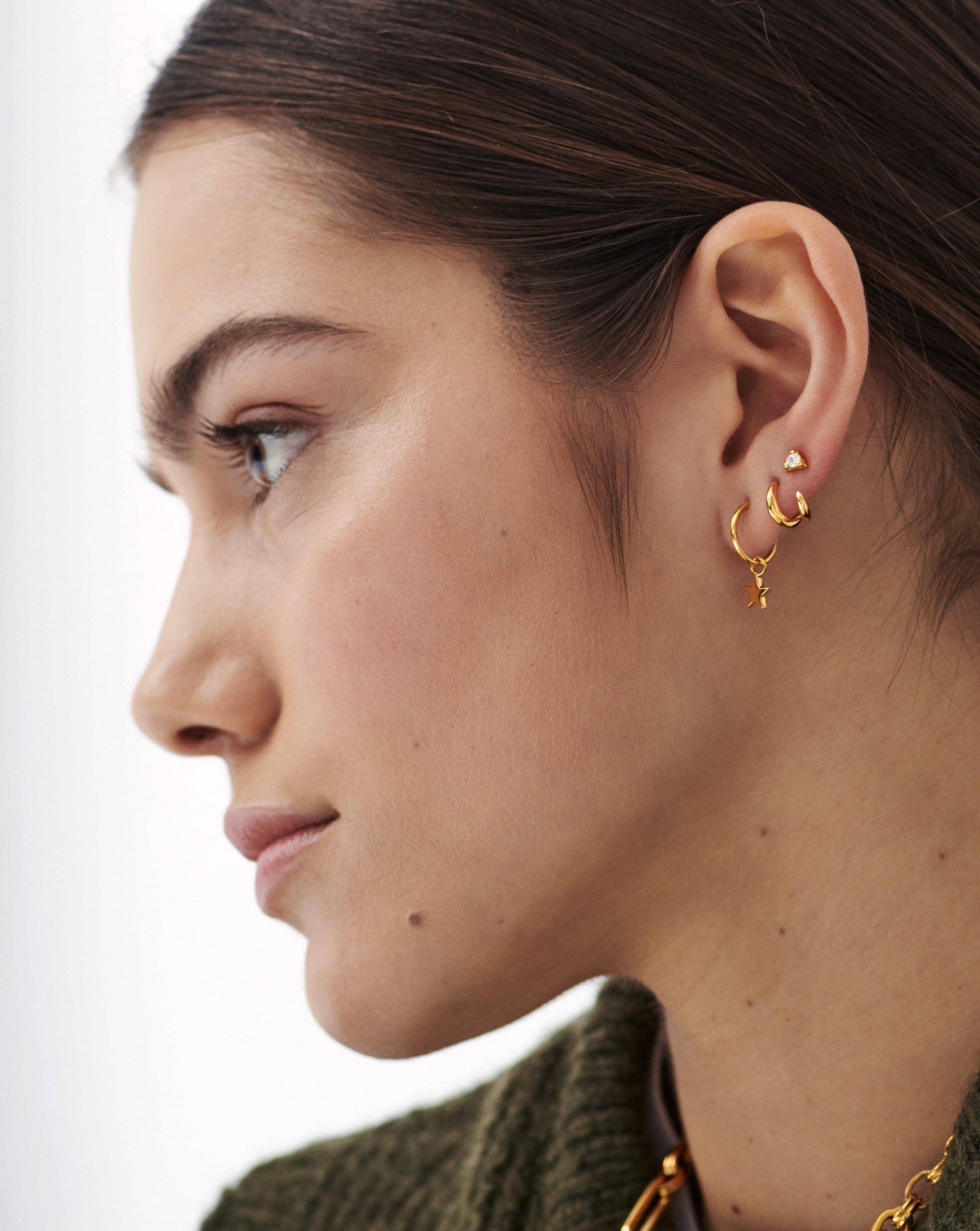 Double Claw Huggies Earrings Missoma 