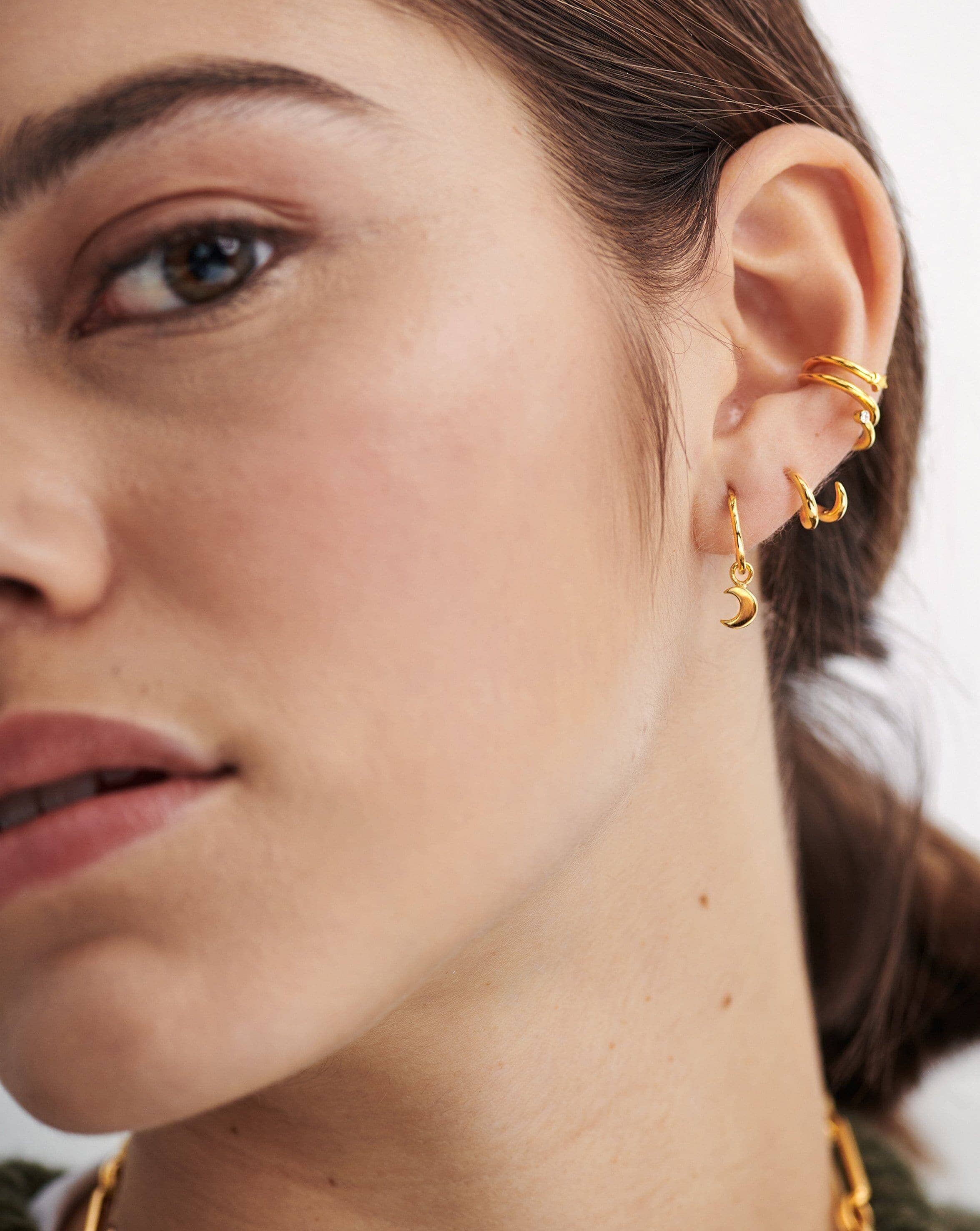 Double Claw Huggies Earrings Missoma 