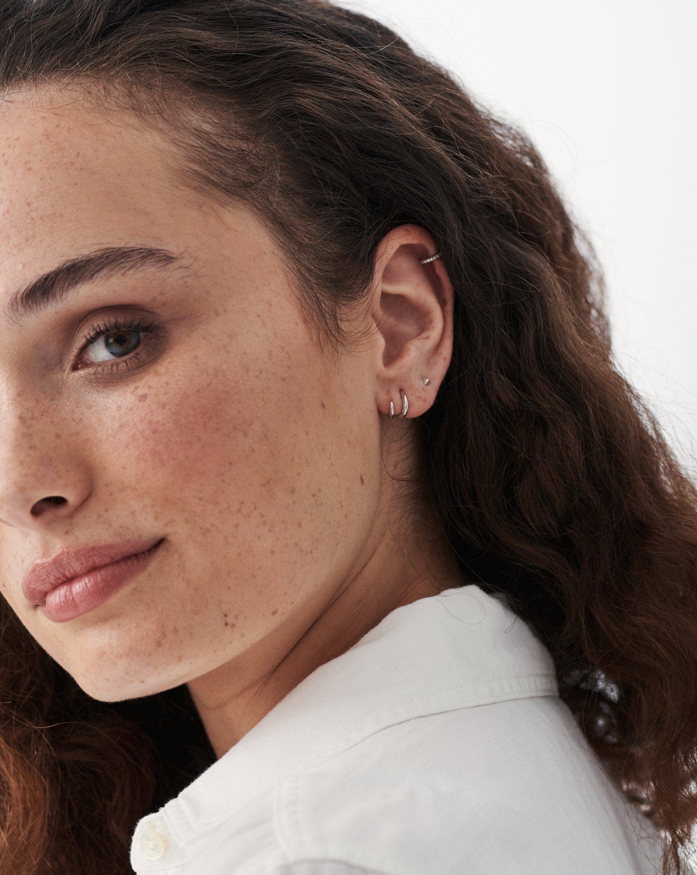 Double Claw Huggies Earrings Missoma 