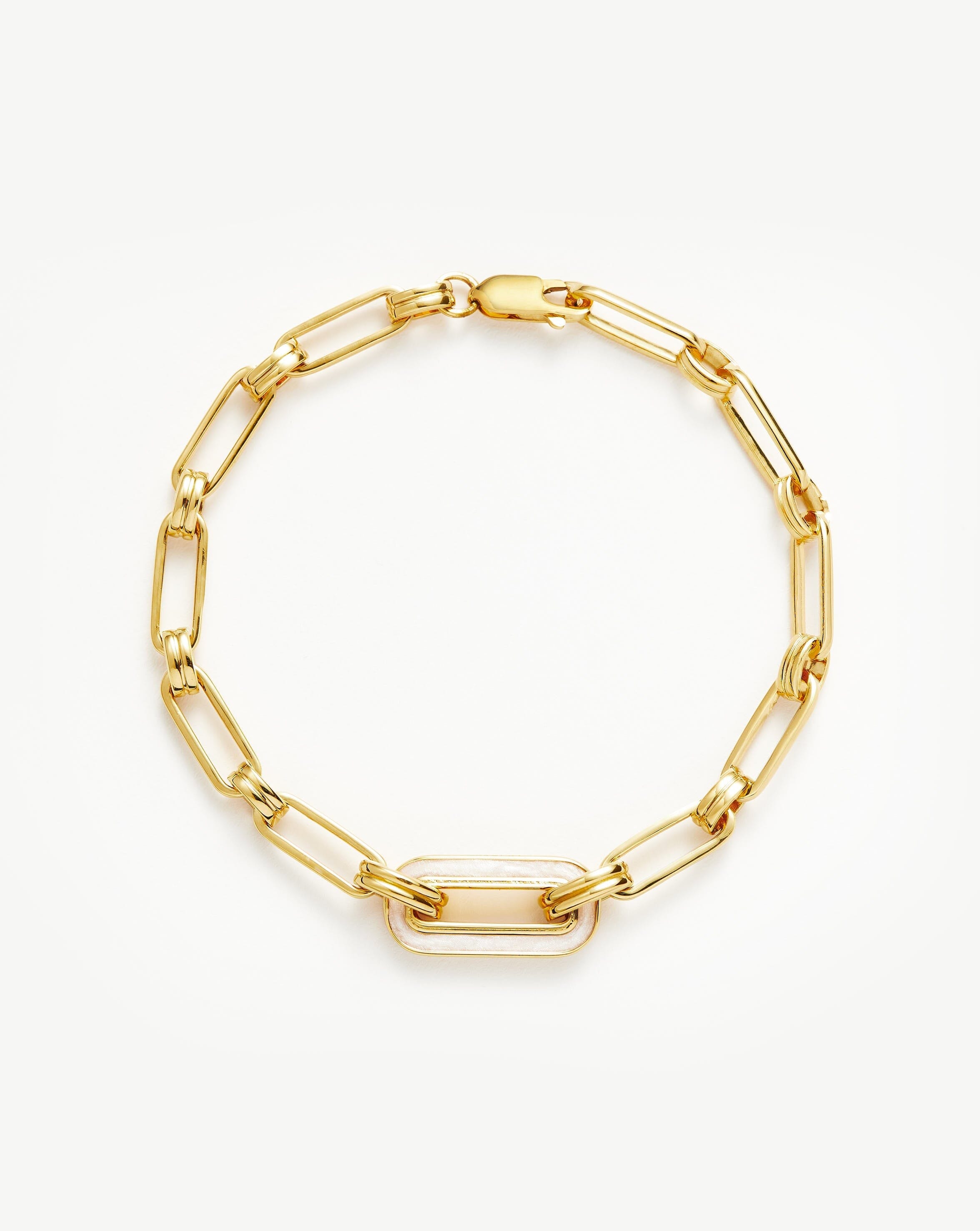 Enamel Haze Floating Pendant Chain Bracelet Bracelets Missoma 
