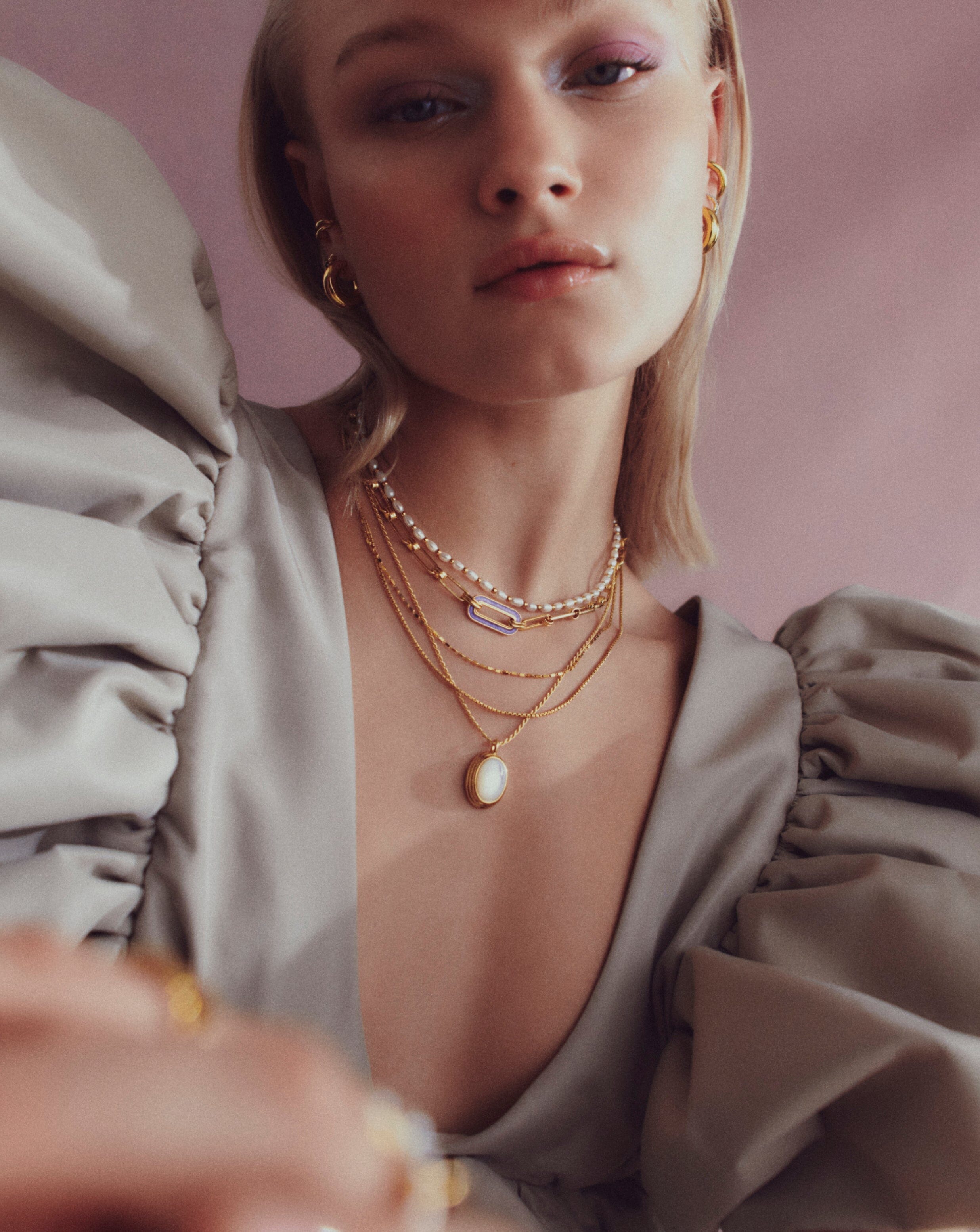 Enamel Haze Floating Pendant Chain Necklace Necklaces Missoma 