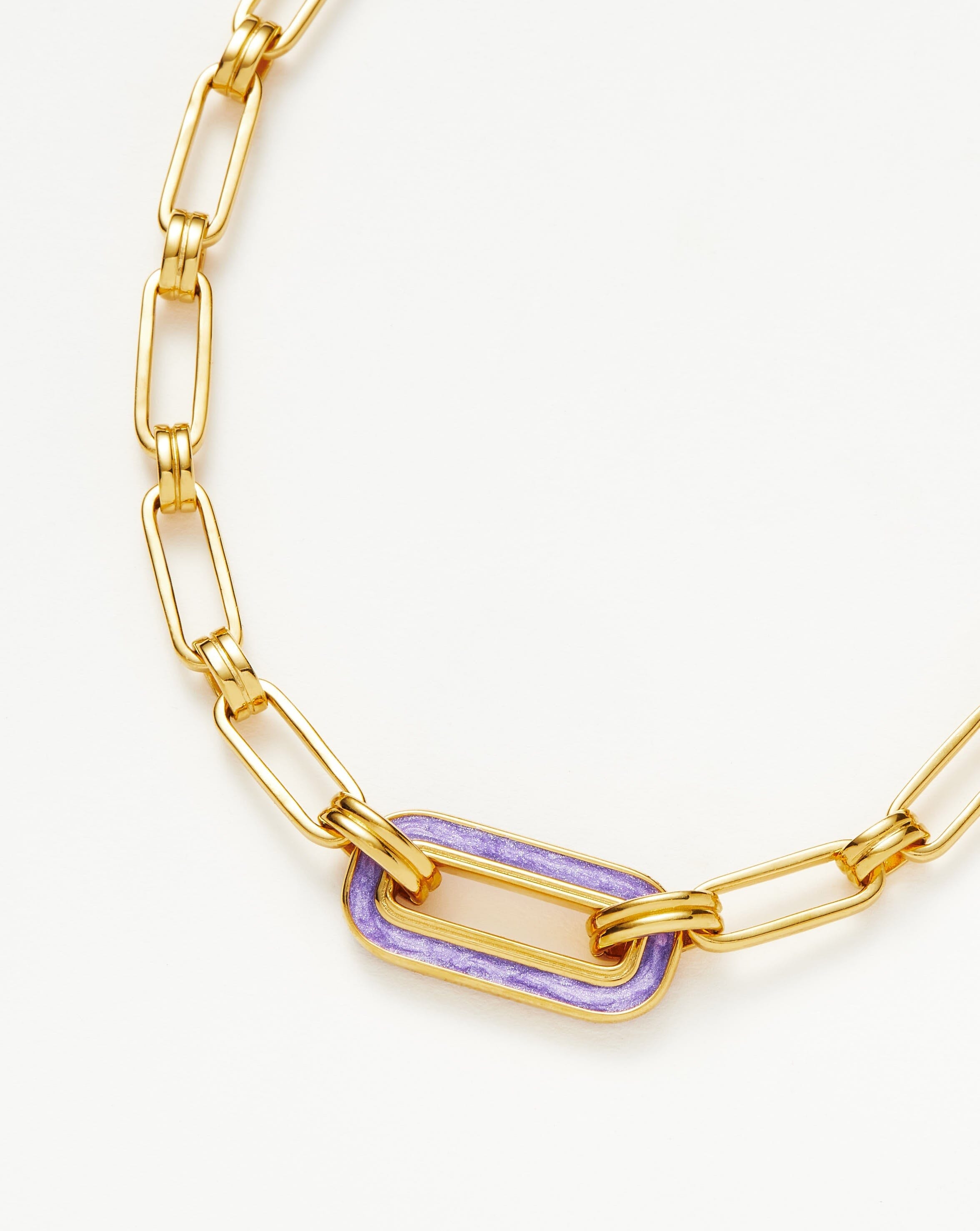 Enamel Haze Floating Pendant Chain Necklace Necklaces Missoma 