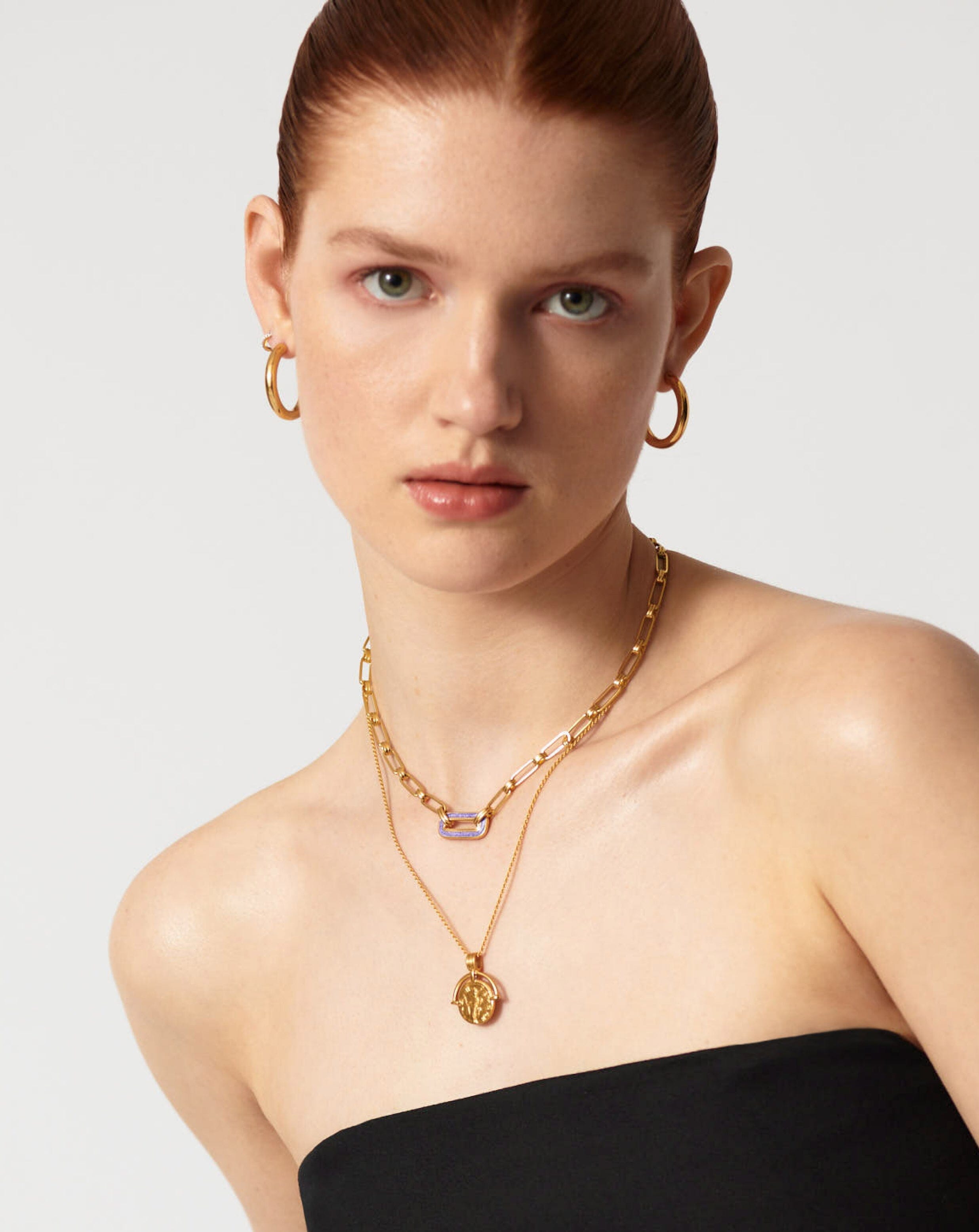 Enamel Haze Floating Pendant Chain Necklace Necklaces Missoma 