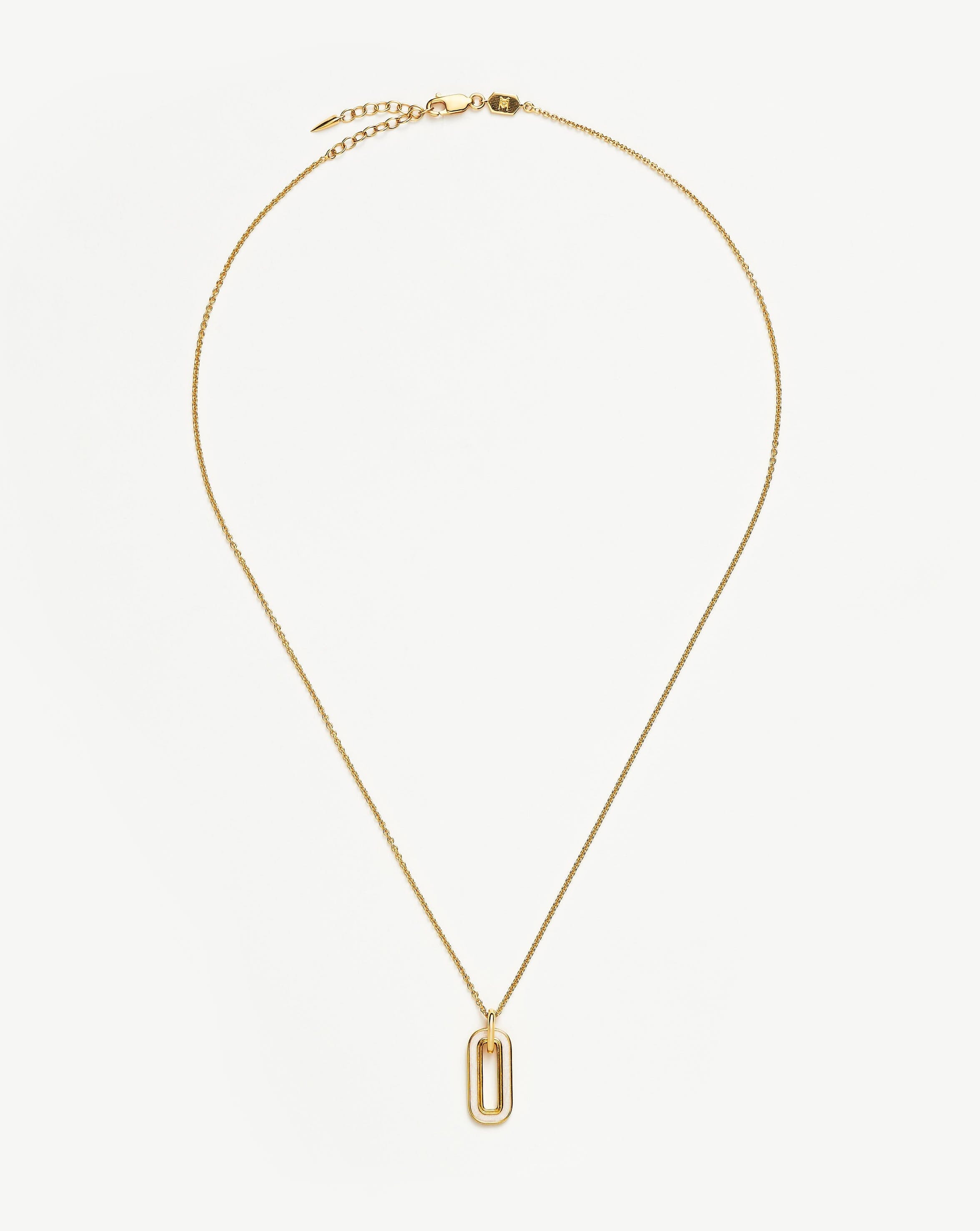 Enamel Haze Ovate Pendant Necklace Necklaces Missoma 