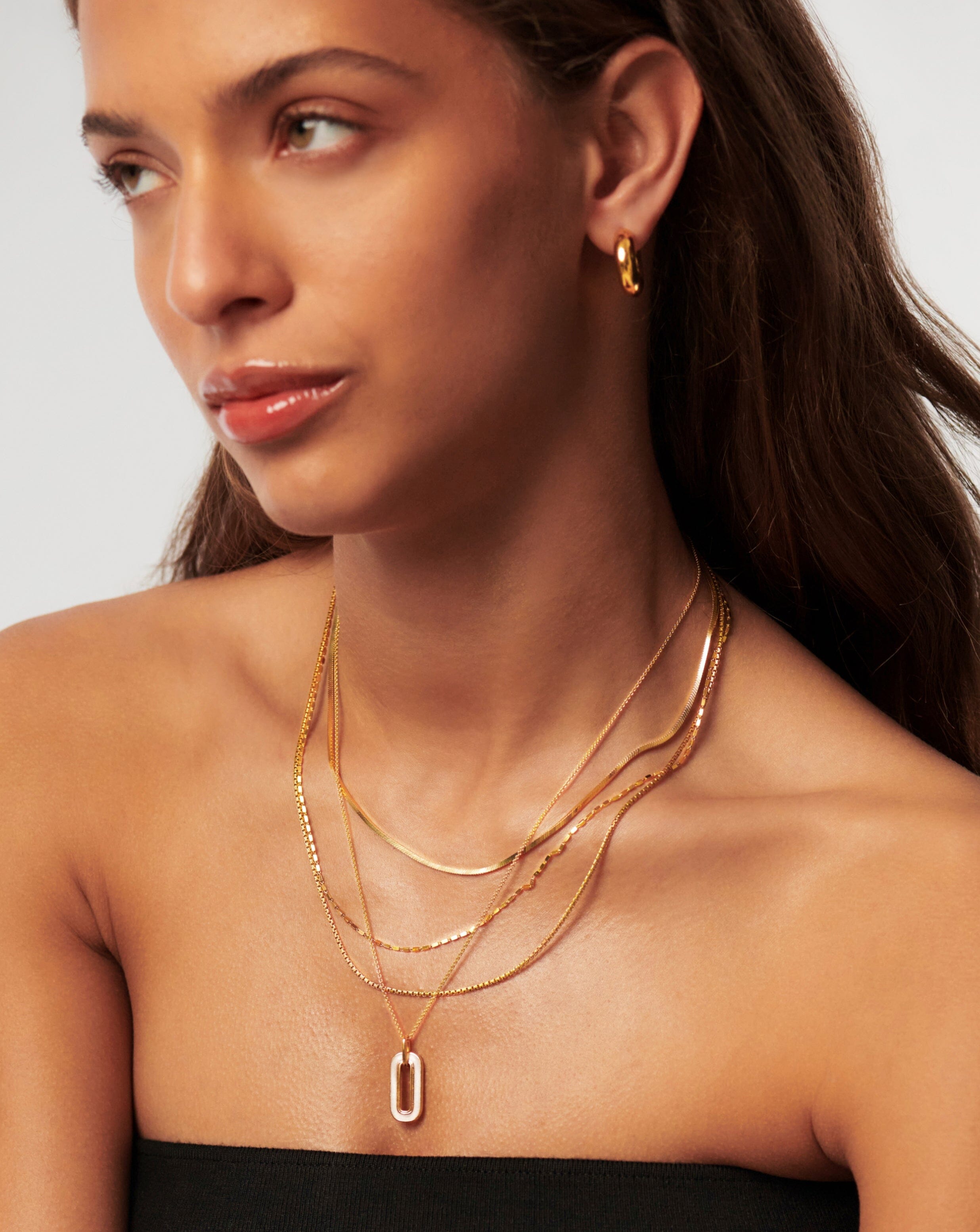 Enamel Haze Ovate Pendant Necklace Necklaces Missoma 