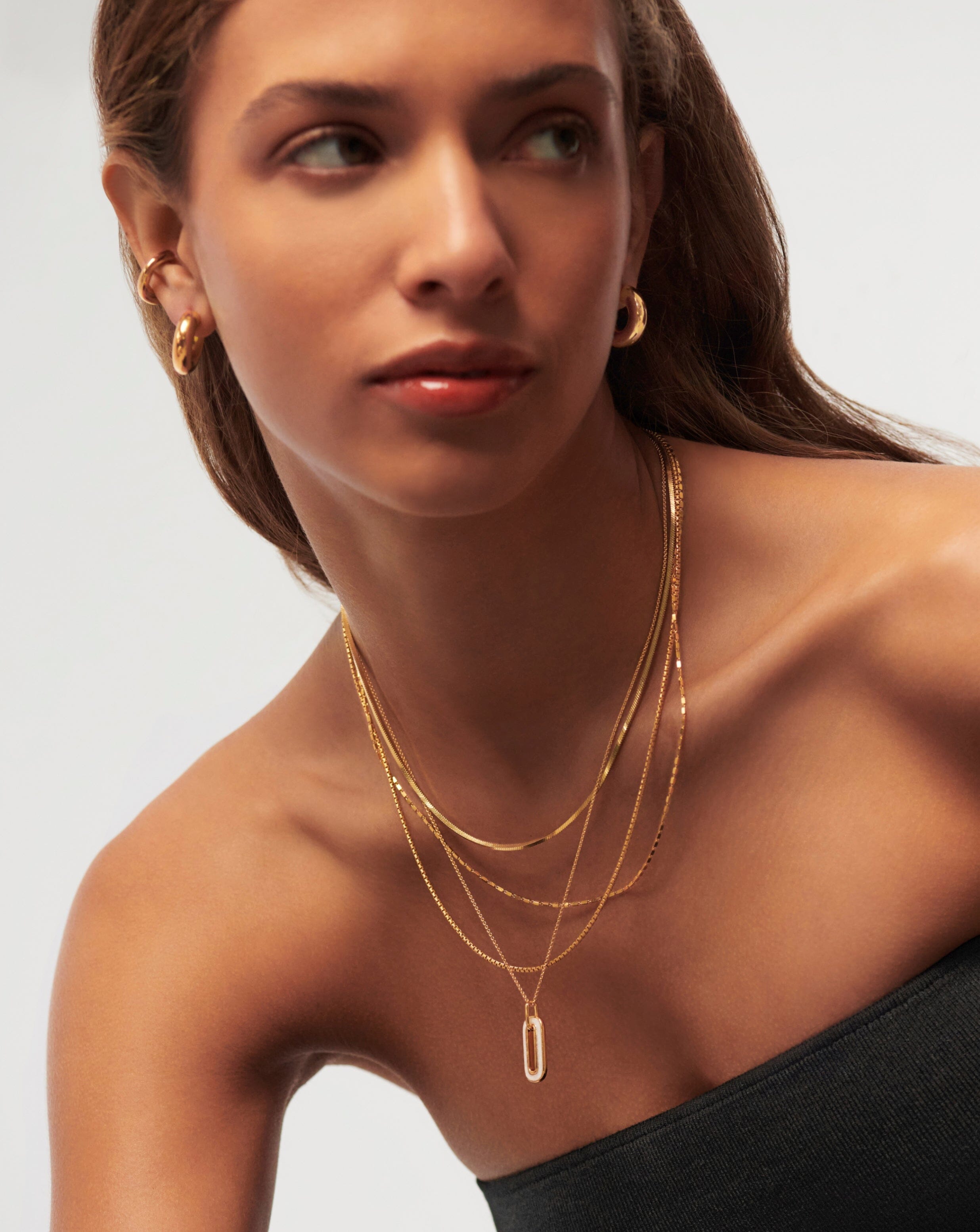 Enamel Haze Ovate Pendant Necklace Necklaces Missoma 