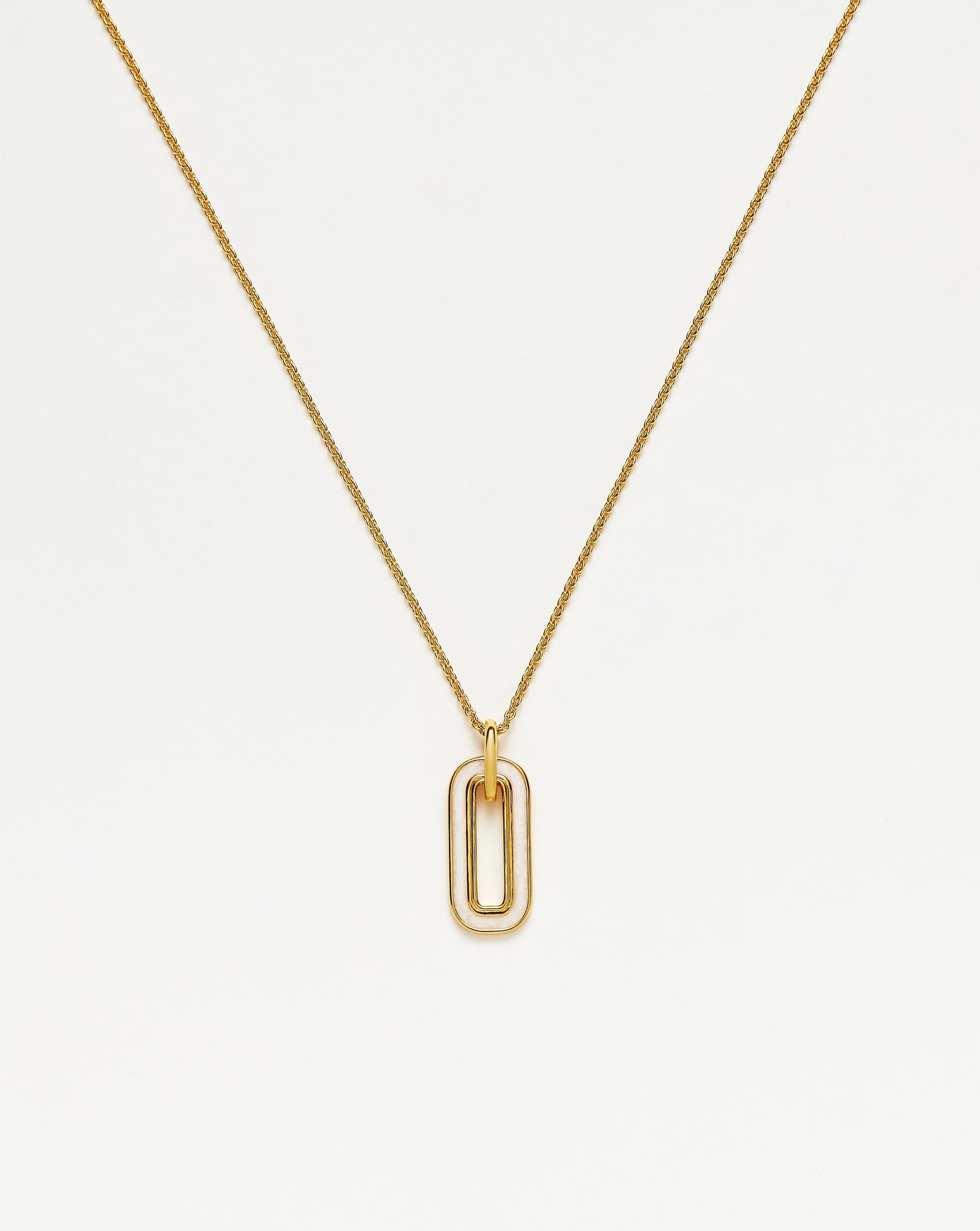 Enamel Haze Ovate Pendant Necklace Necklaces Missoma 