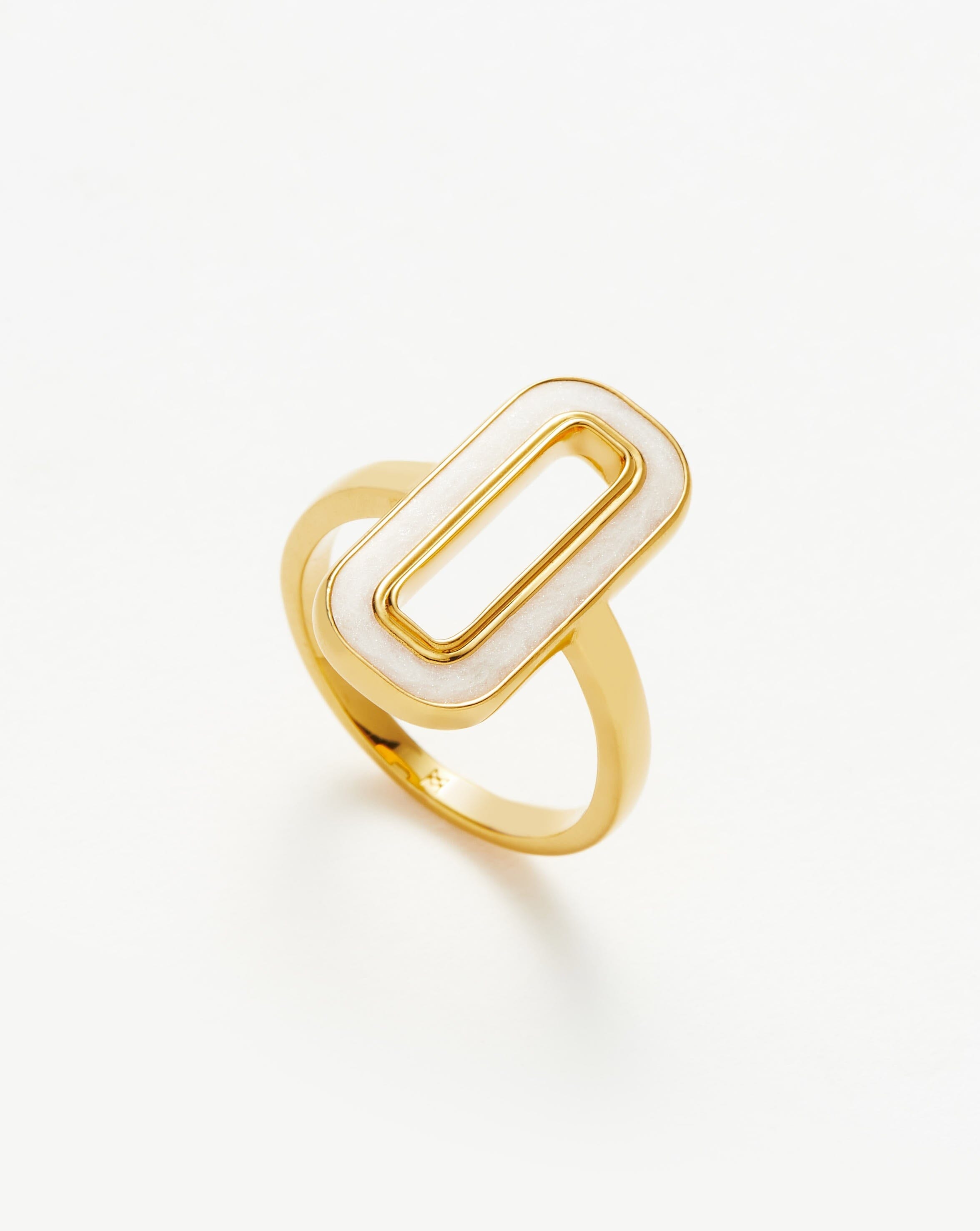 Enamel Haze Ovate Ring Rings Missoma 