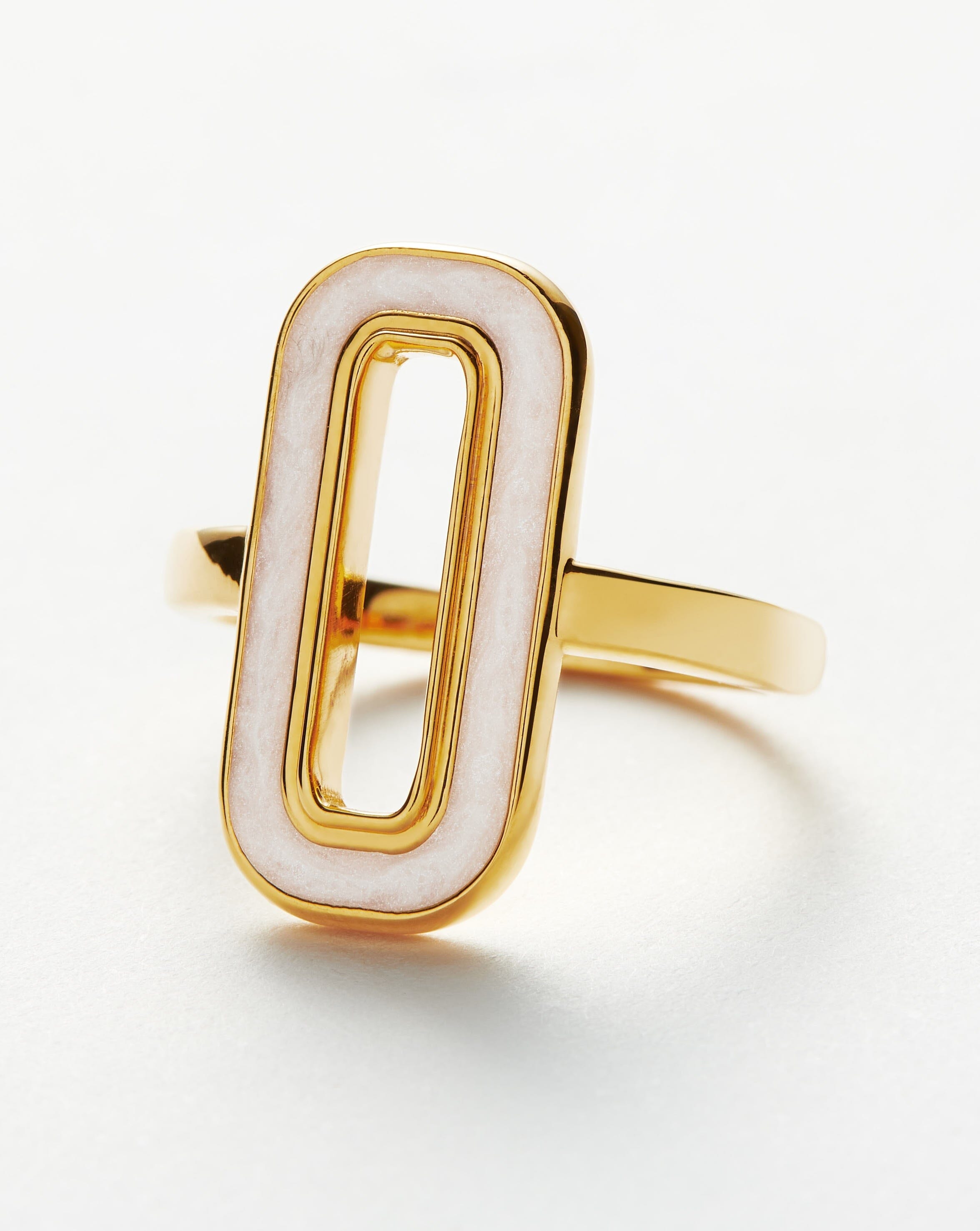 Enamel Haze Ovate Ring Rings Missoma 