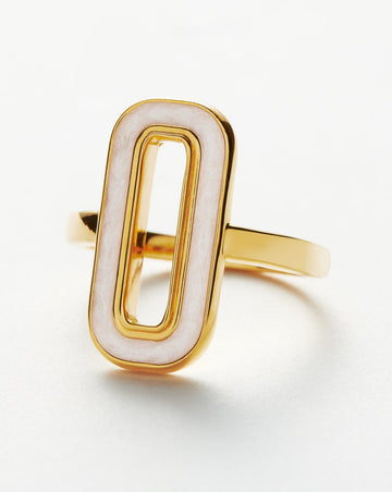 Enamel Haze Ovate Ring Rings Missoma 
