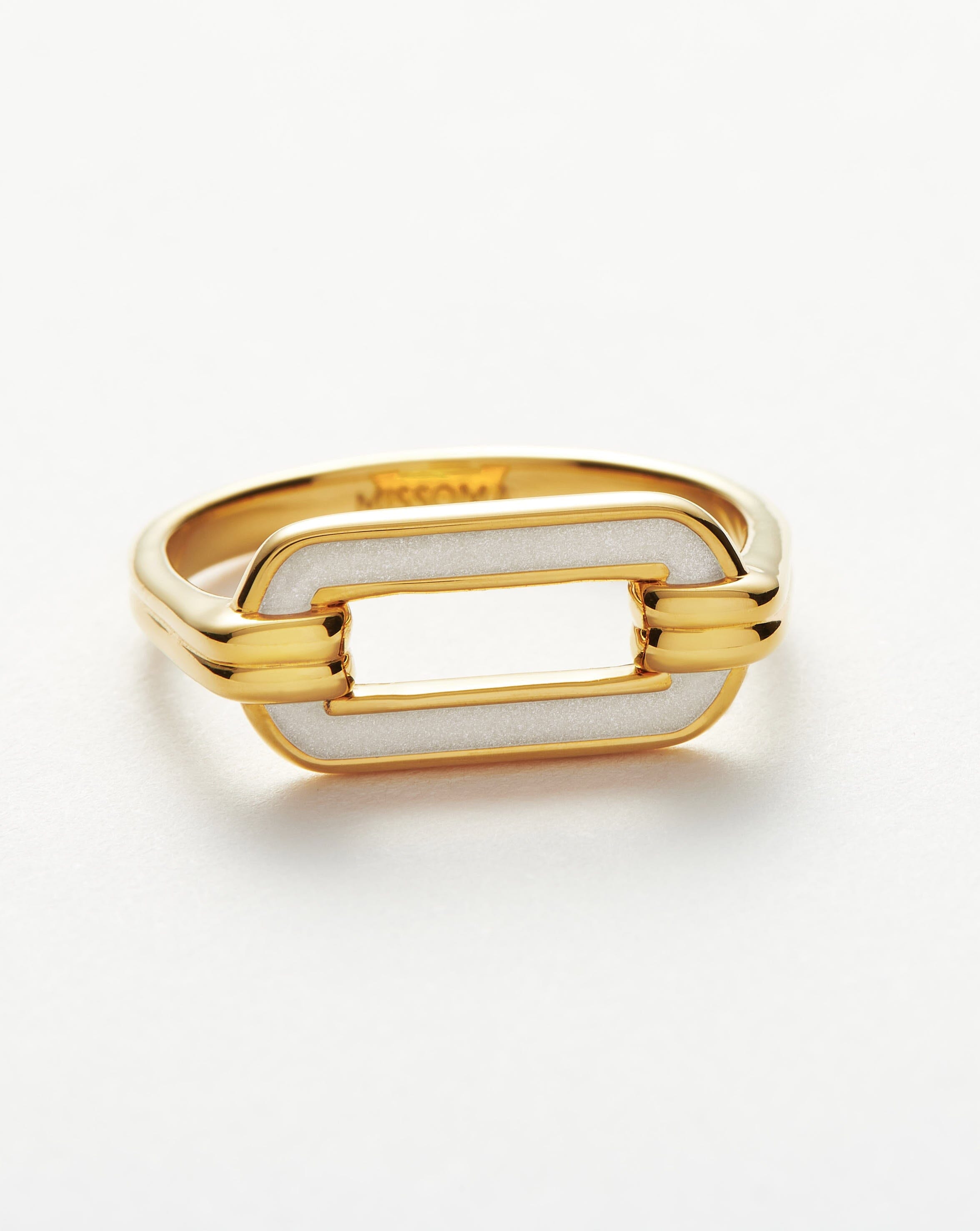 Enamel Haze Ovate Stacking Ring Rings Missoma 