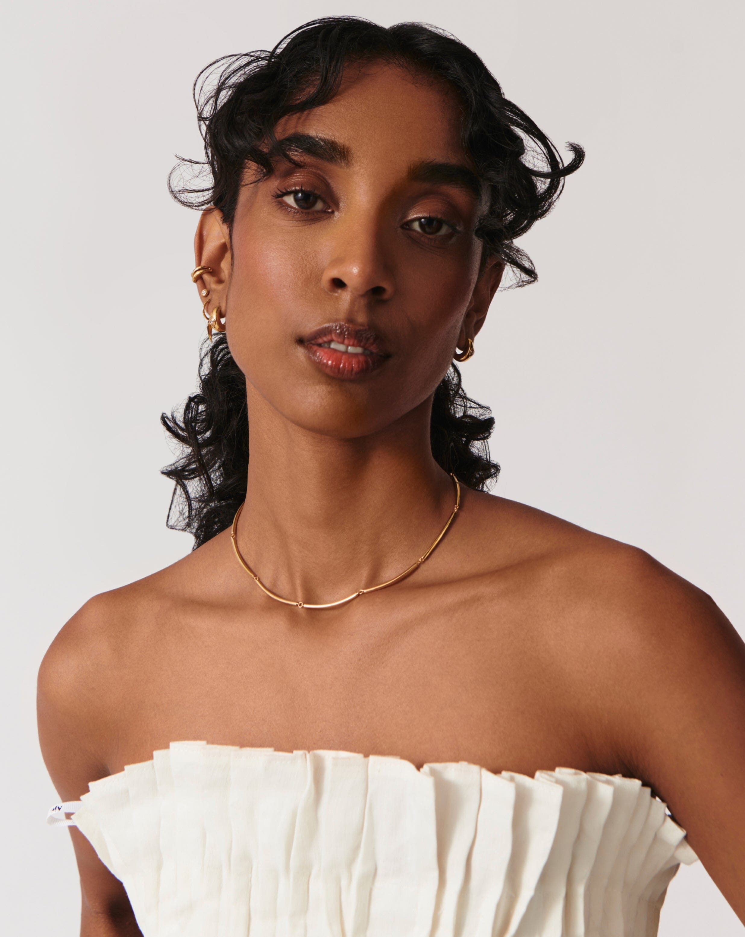 Enamel Reversible Byline Link Choker 18ct Gold Plated Necklaces