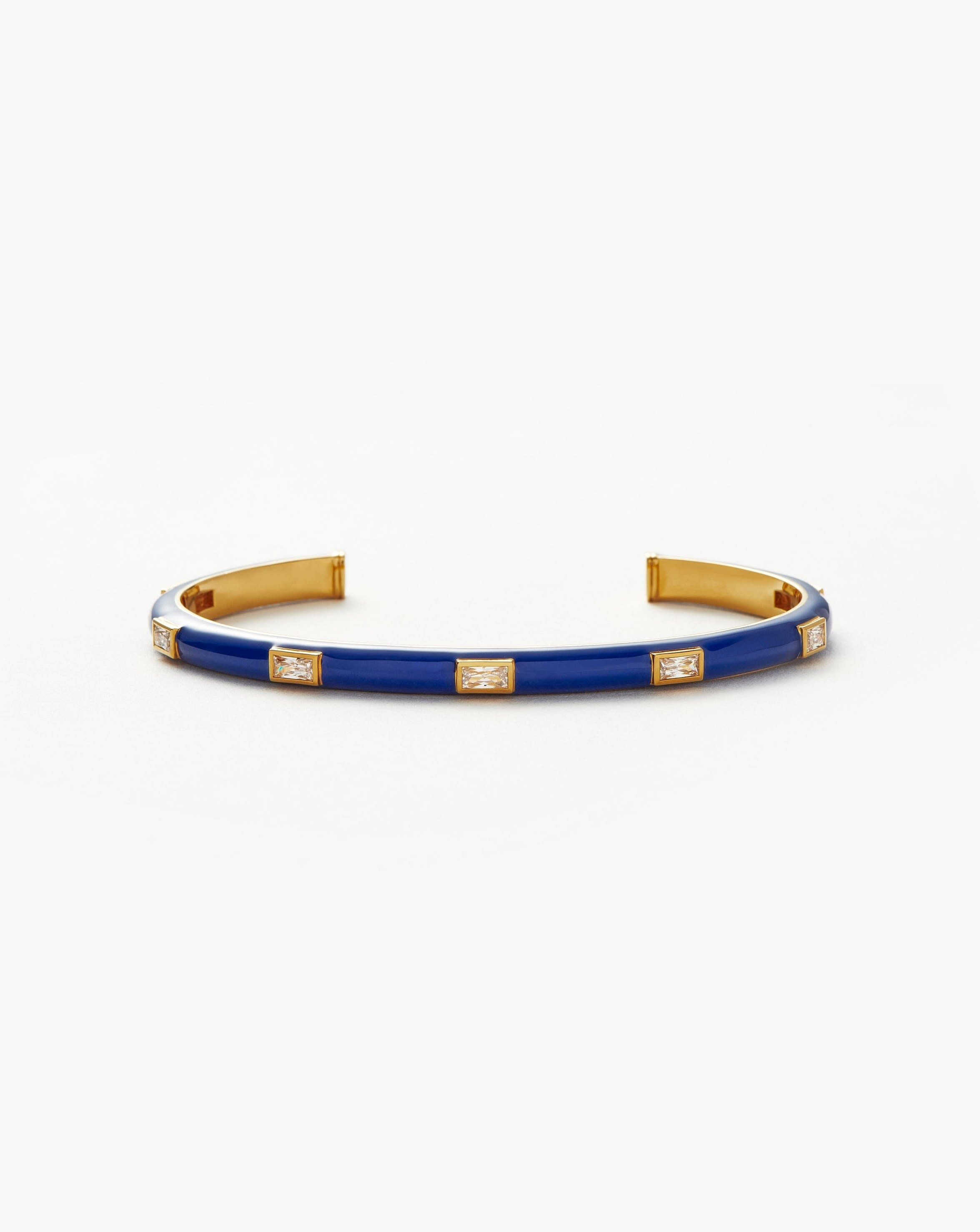 Enamel & Stone Cuff Bracelet Bracelets Missoma 