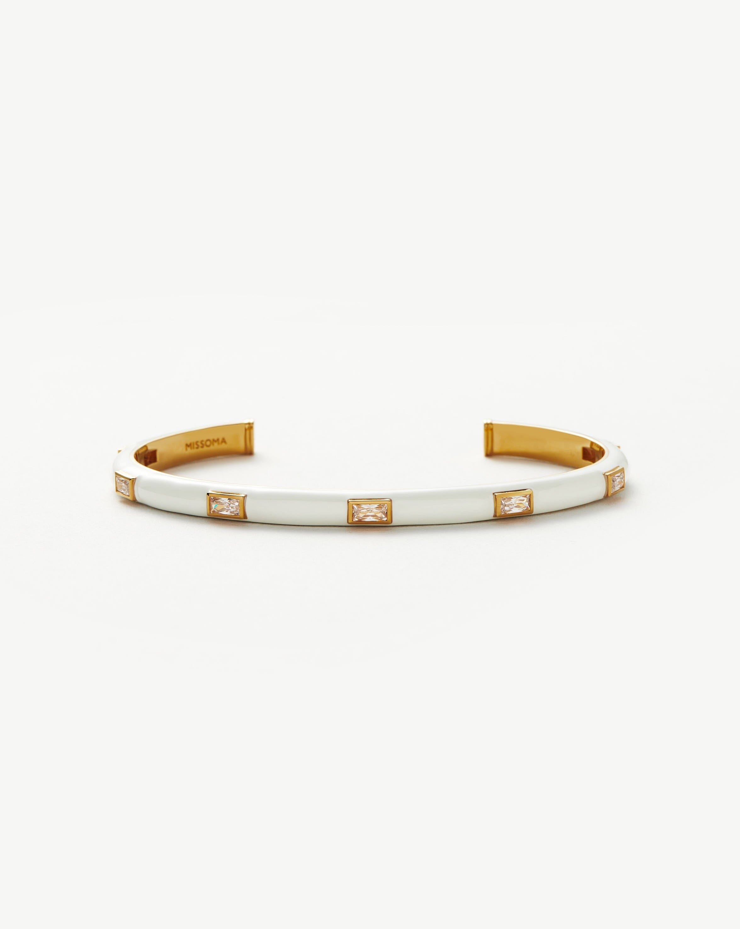 Enamel & Stone Cuff Bracelet Bracelets Missoma 