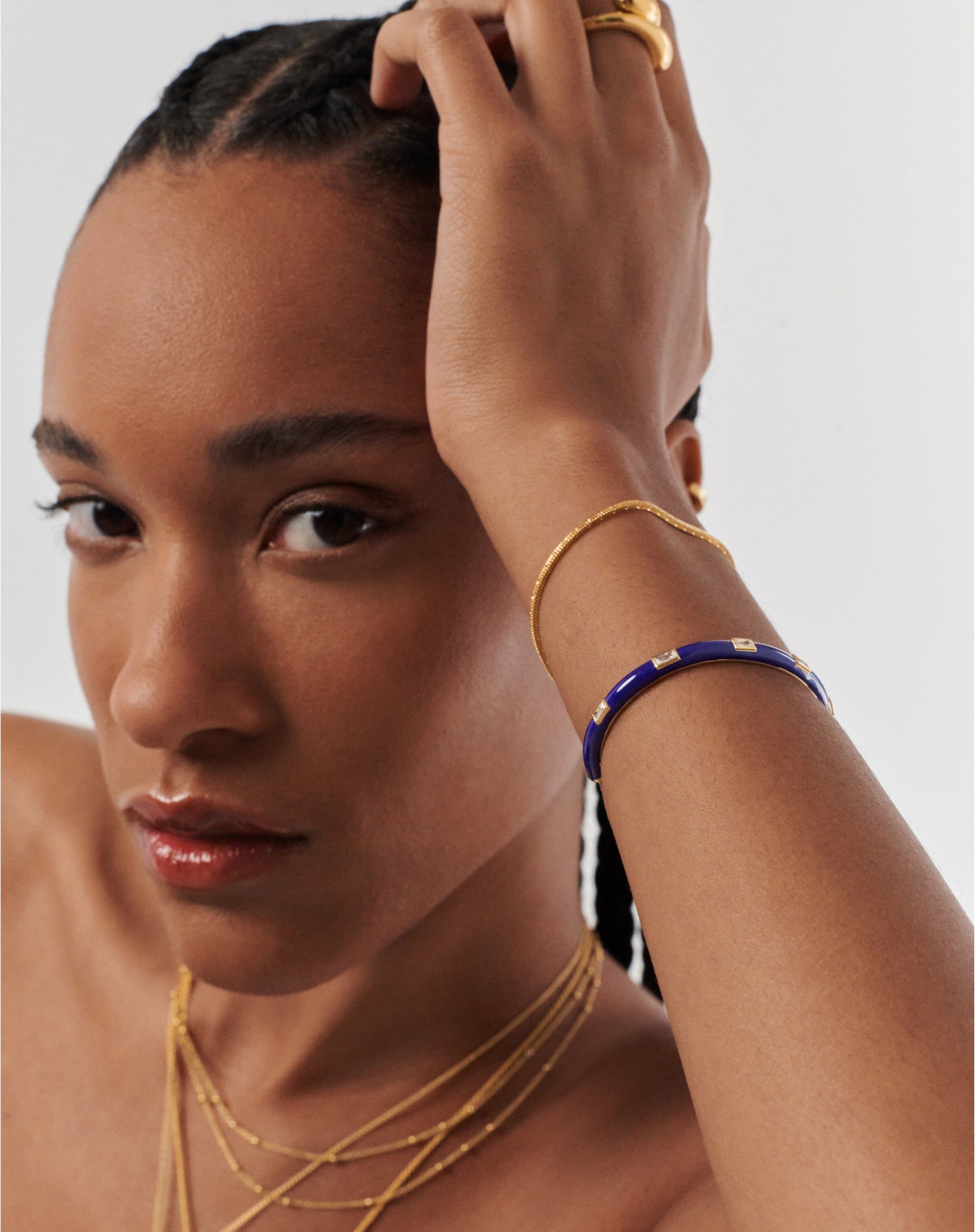 Enamel & Stone Cuff Bracelet Bracelets Missoma