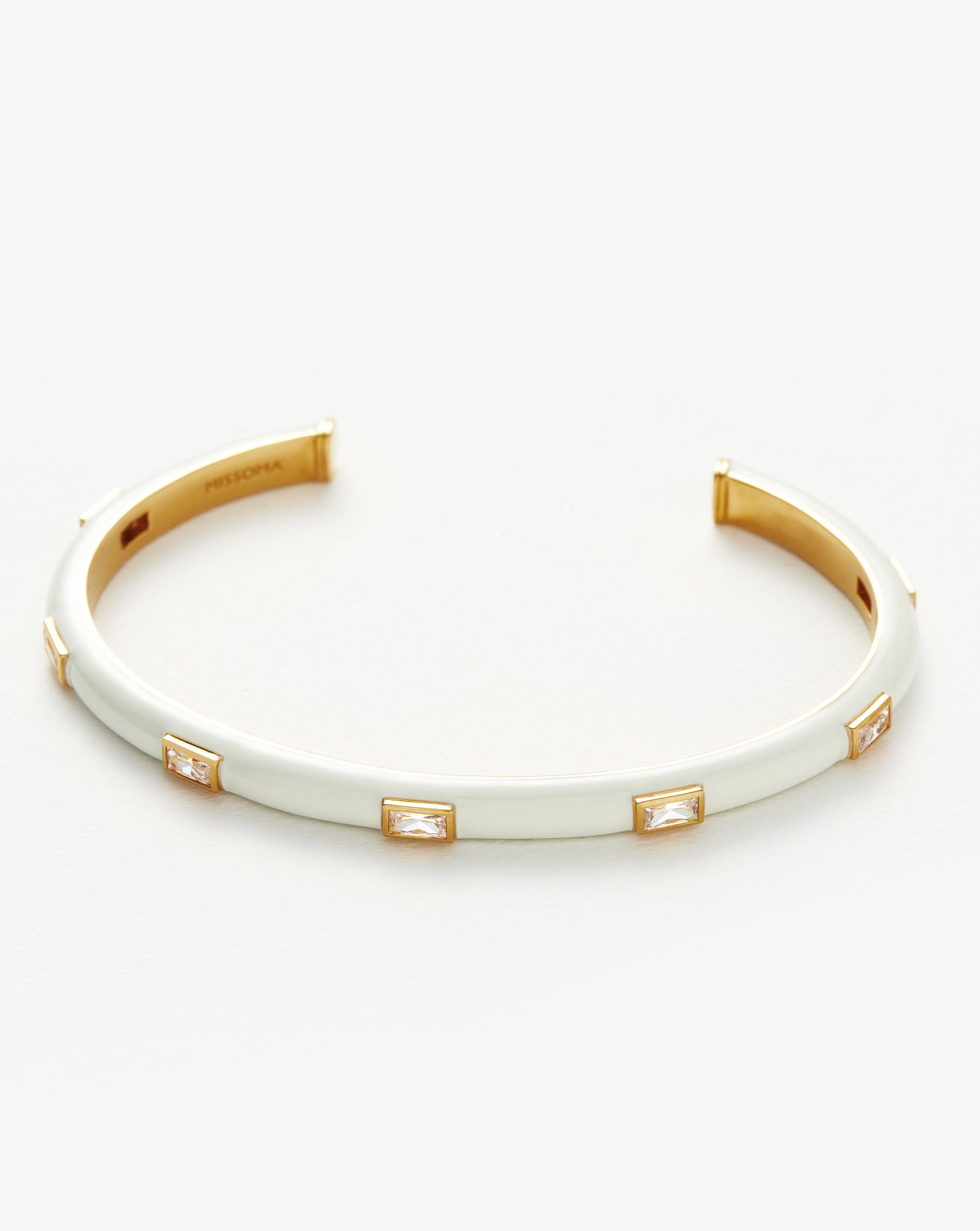 Enamel & Stone Cuff Bracelet Bracelets Missoma 