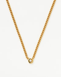 Enamel & Stone Floating Hex Pendant Chain Necklace | 18ct Gold Plated/Cubic Zirconia Necklaces Missoma 