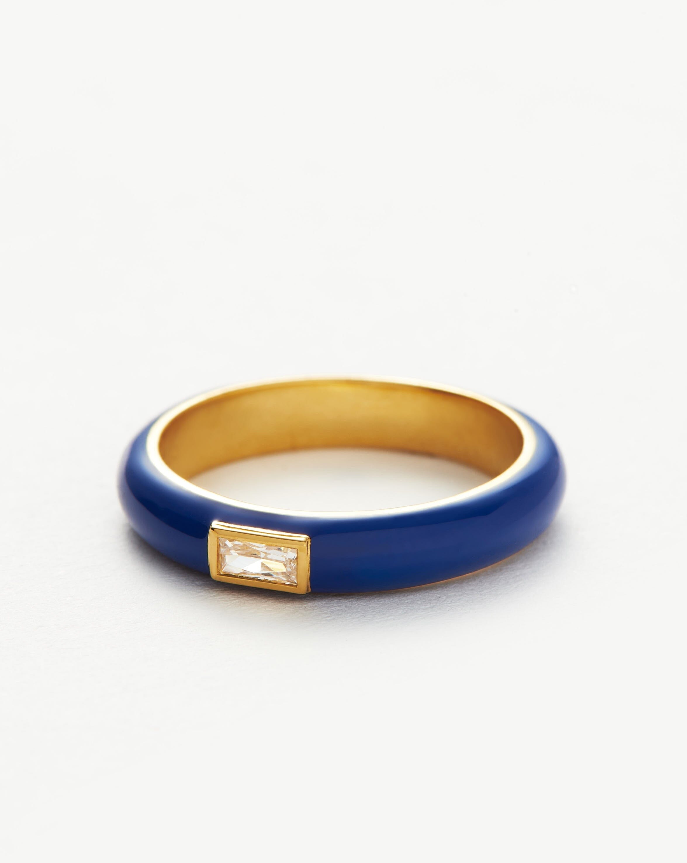 Enamel & Stone Stacking Ring Rings Missoma 