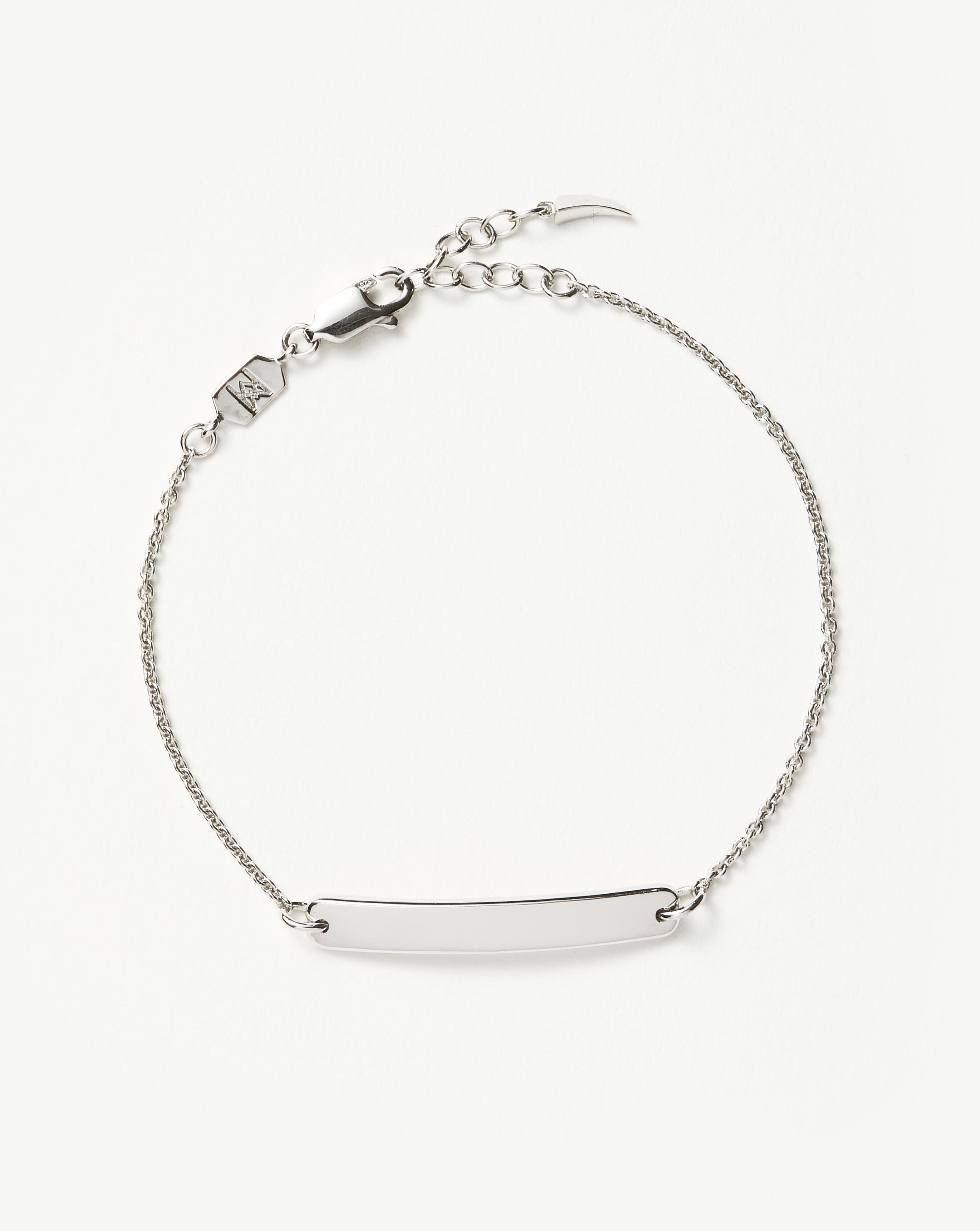 Engravable Bar Chain Bracelet | Silver Plated Bracelets Missoma Sterling Silver 