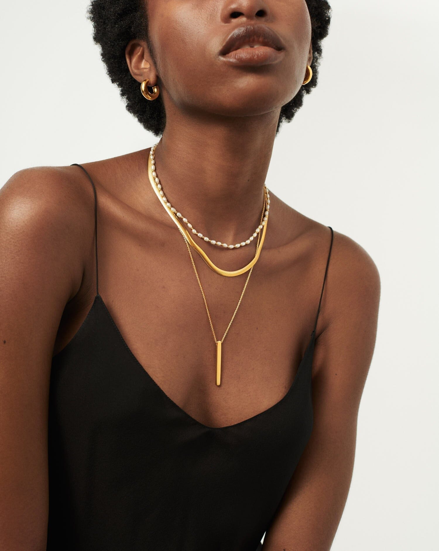 Engravable Bar Pendant Necklace | 18ct Gold Plated Vermeil Necklaces Missoma 