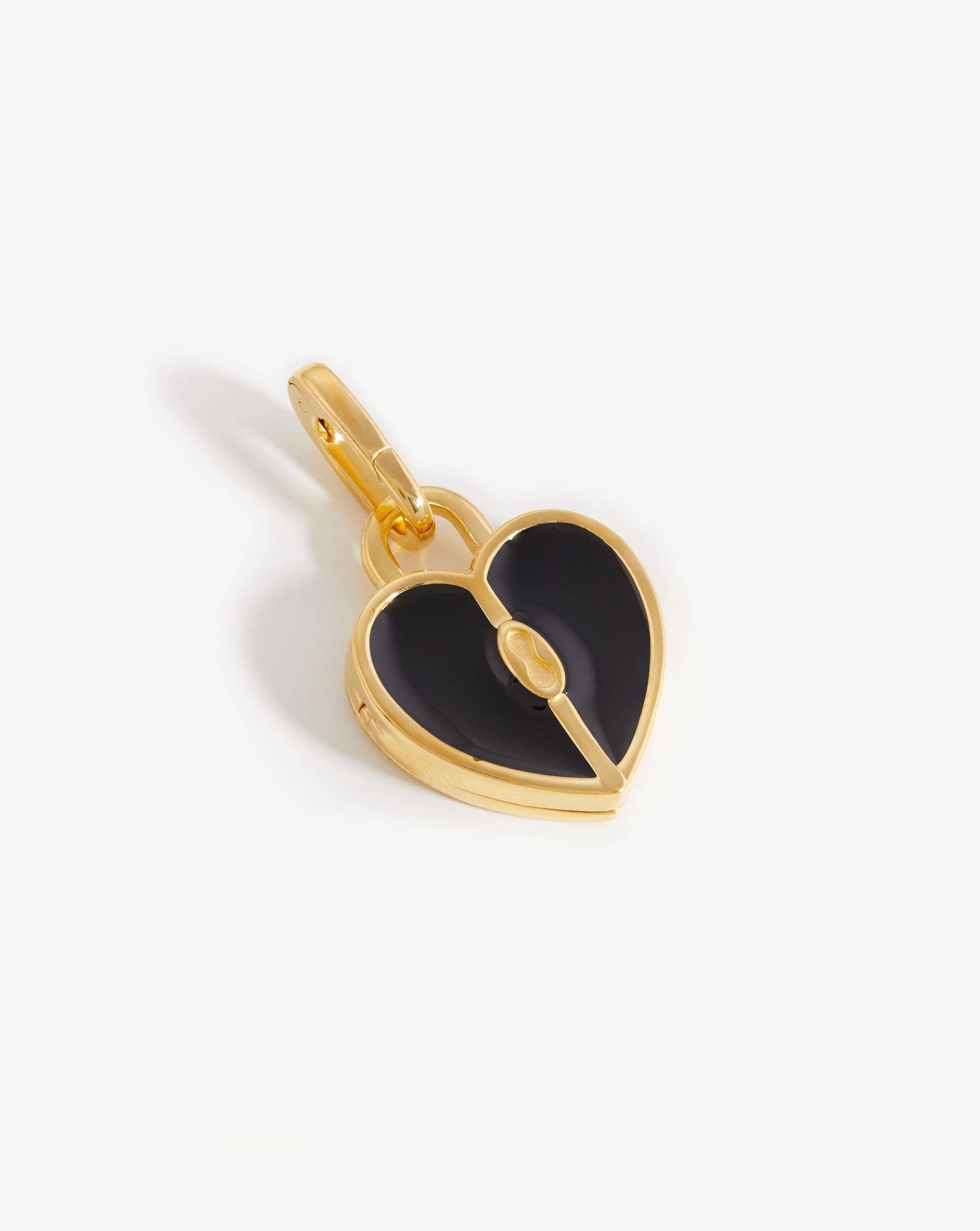 Engravable Heart Locket Clip-On Pendant | 18ct Gold Plated Charms & Pendants Missoma 