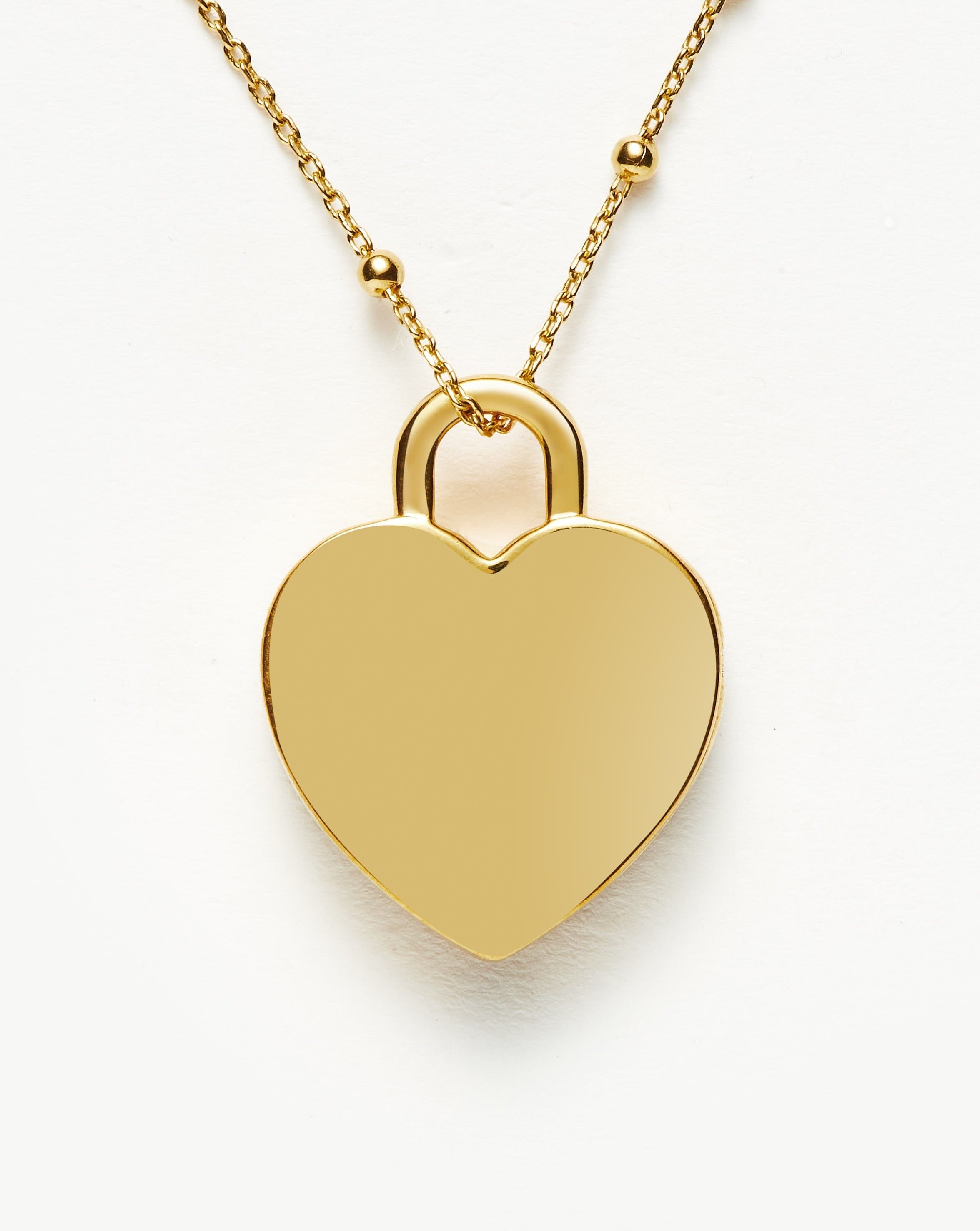 Engravable Heart Locket Necklace | 18ct Gold Plated Necklaces Missoma 