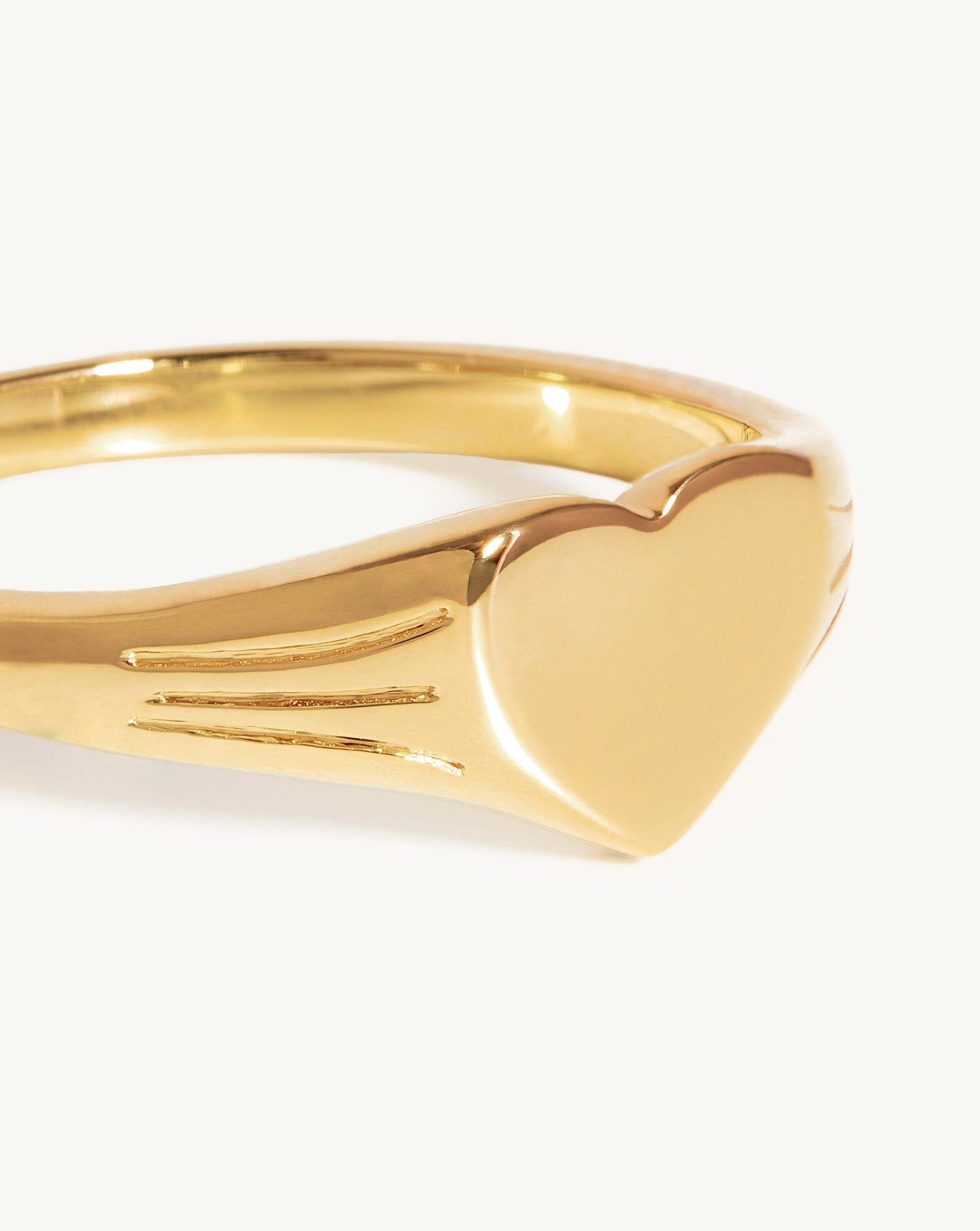 Heart on sale signet ring